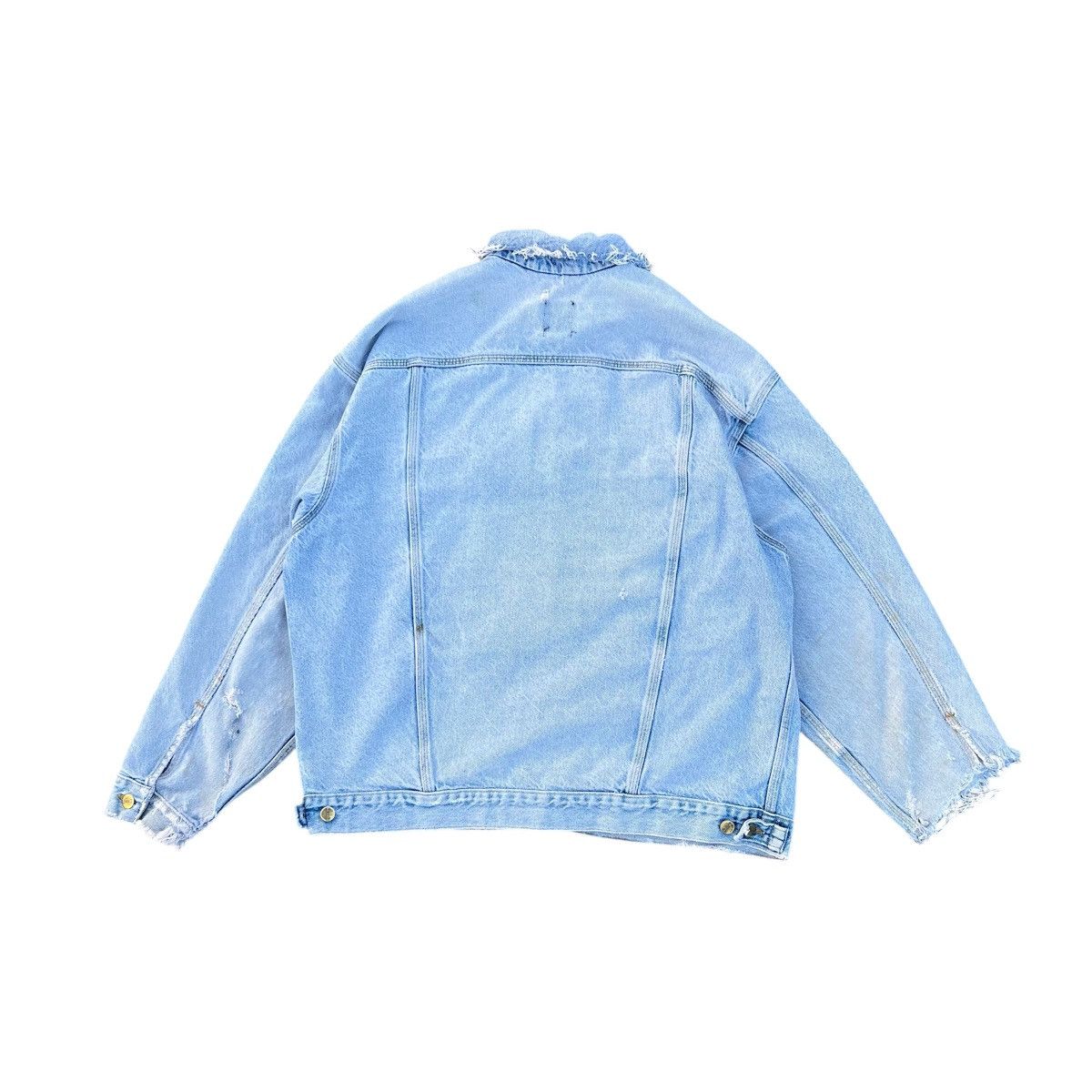 Carhartt Vintage Thrashed Carhartt Light Wash Denim Jacket Size US XL / EU 56 / 4 - 6 Thumbnail