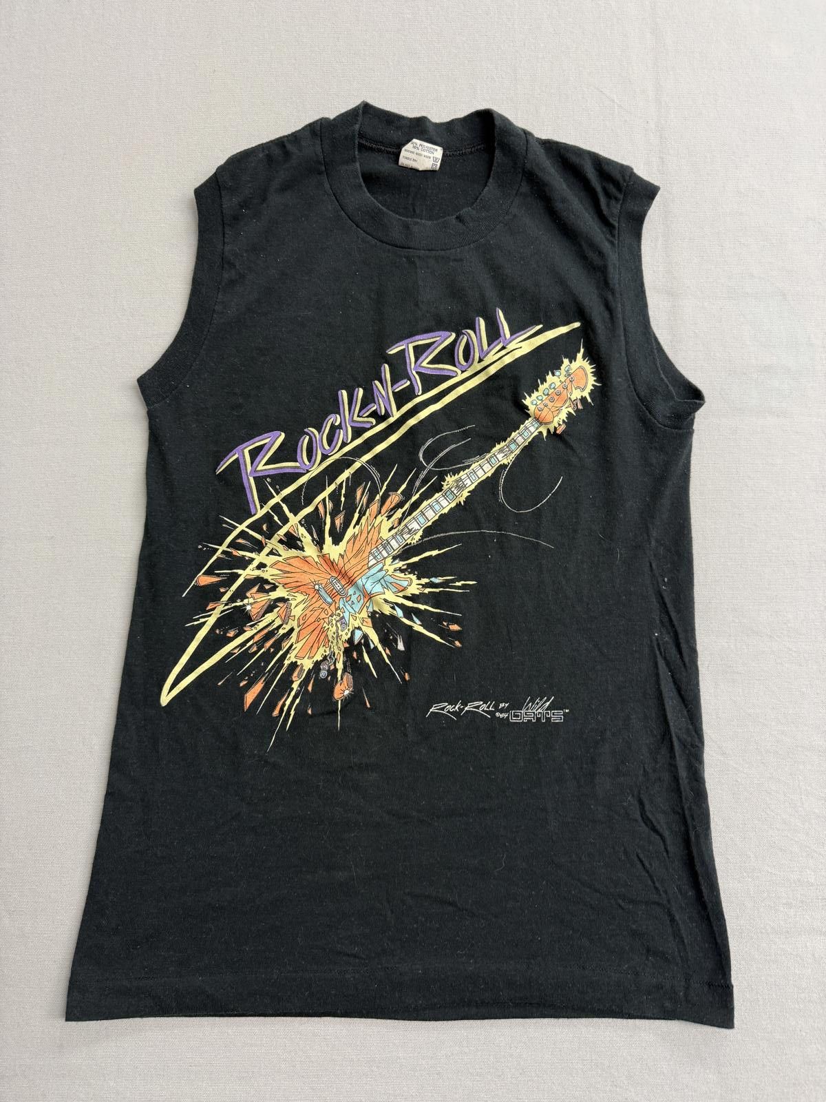 TEE JAYS Vintage Wild Oats T-shirt Rock-N-Roll 1984 Glow n Dark -M Size US M / EU 48-50 / 2 - 1 Thumbnail