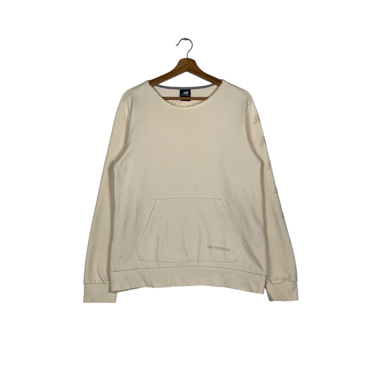 New Balance NEW BALANCE Sleeve Logo Sweatshirt #1653-C65 Size US M / EU 48-50 / 2 - 1 Thumbnail
