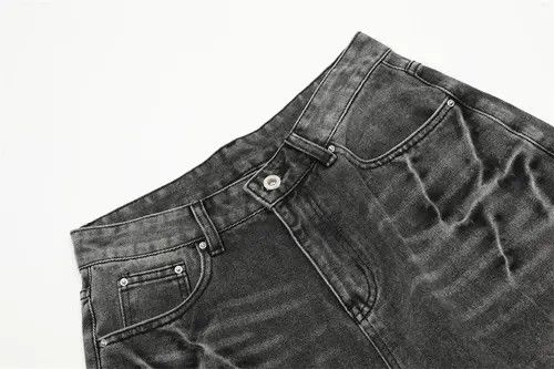 Japanese Brand × Jean Punk distressed washed men's loose wide-leg denim shorts Size US 32 / EU 48 - 4 Thumbnail