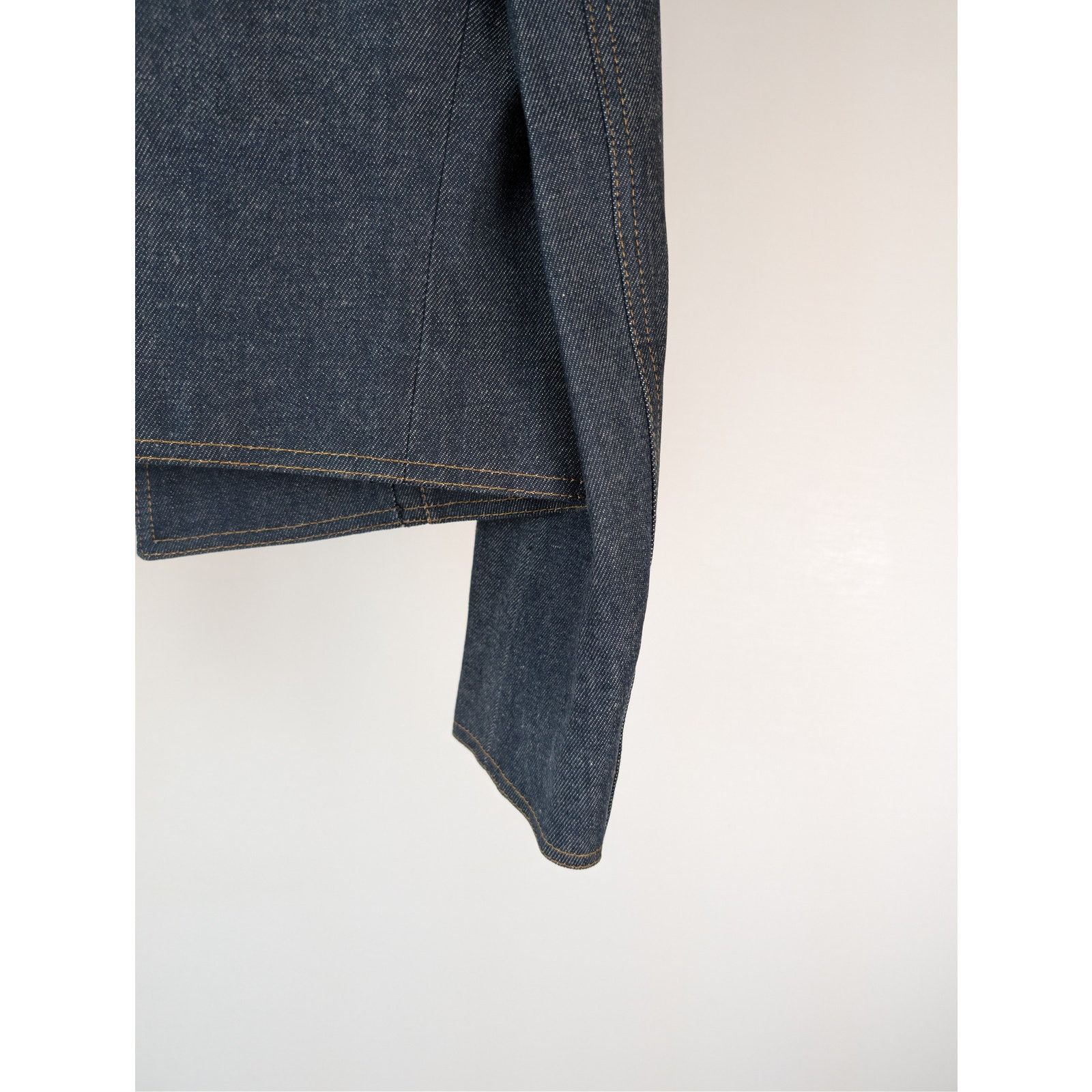 Saint Laurent Paris o1rshd1 Veste Jean Tailleur tailored denim jacket Deep Blue Size M / US 6-8 / IT 42-44 - 14 Thumbnail