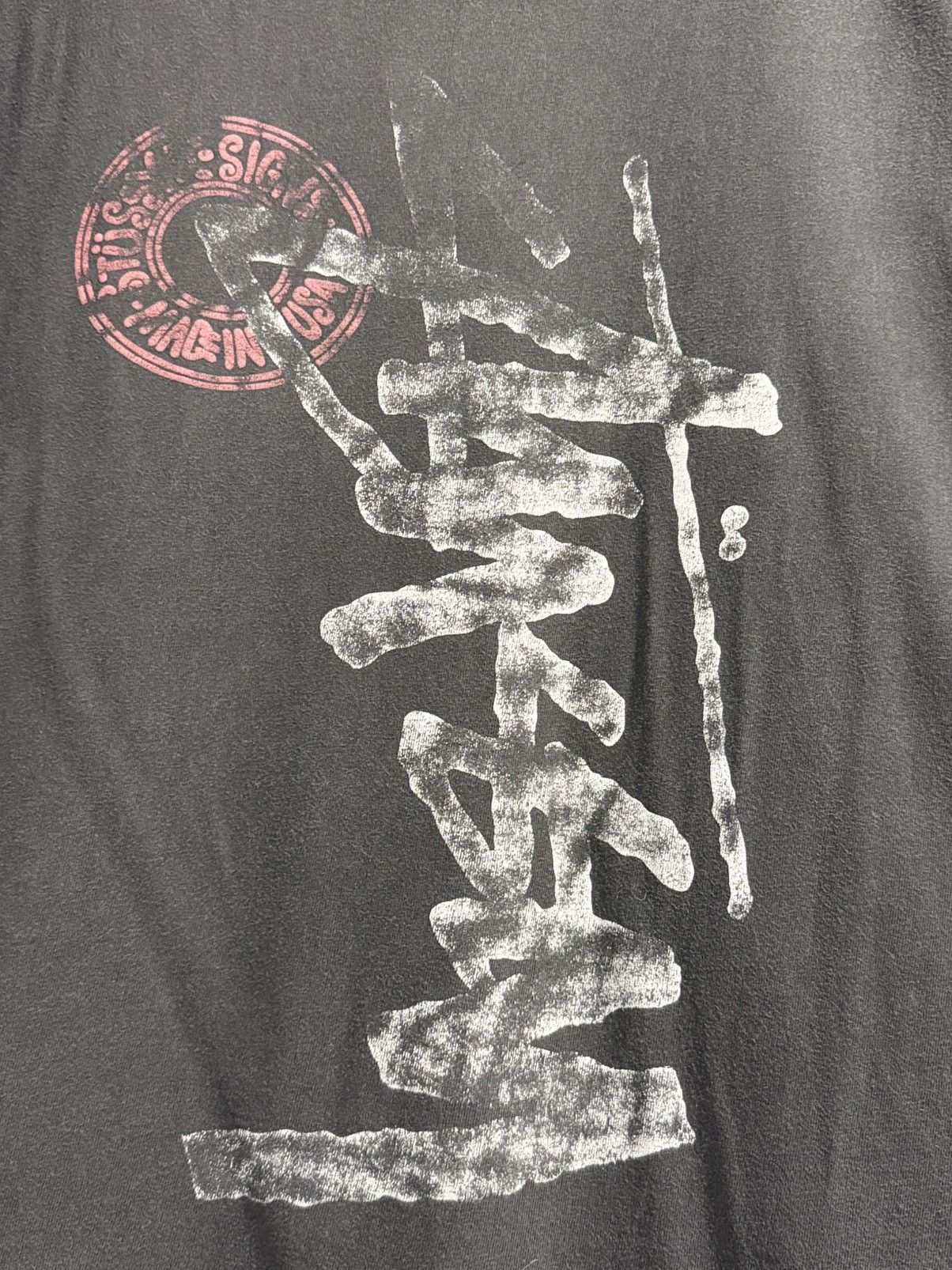 Stussy Thrashed Vintage 90s Stussy Signs Made In Usa Sun Faded Tee Size US M / EU 48-50 / 2 - 3 Thumbnail