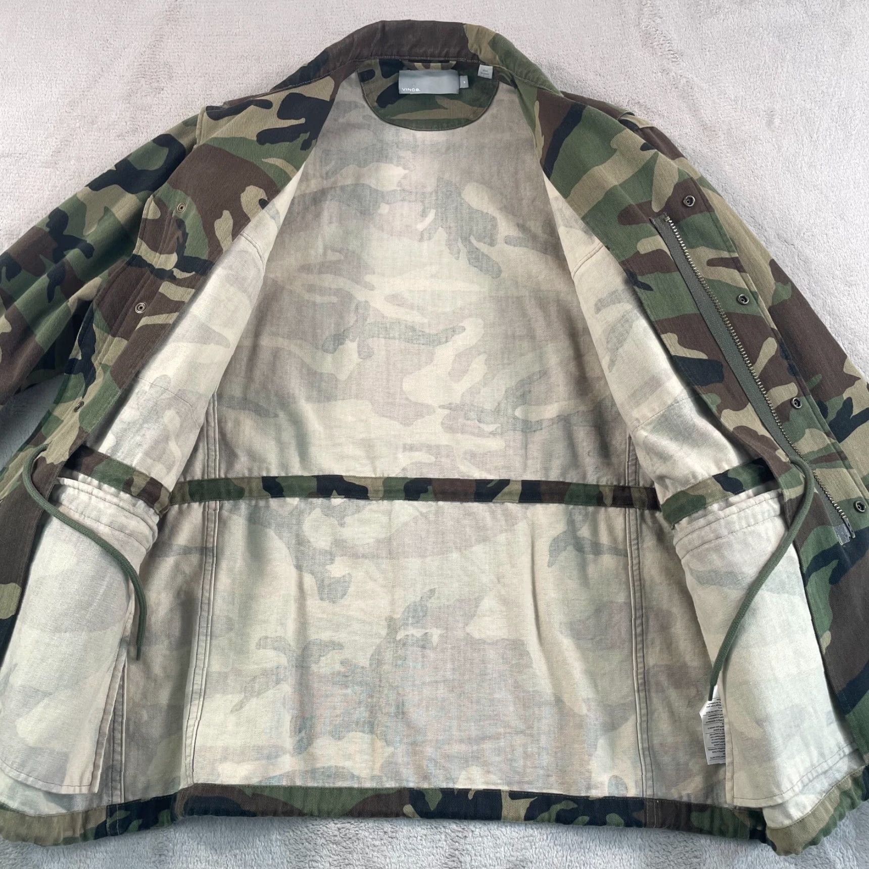 Vince Vince Field Utility Jacket Men L Camouflage Full Zip Snap Japanese Fabric Designer Vintage: No Size US L / EU 52-54 / 3 - 4 Thumbnail