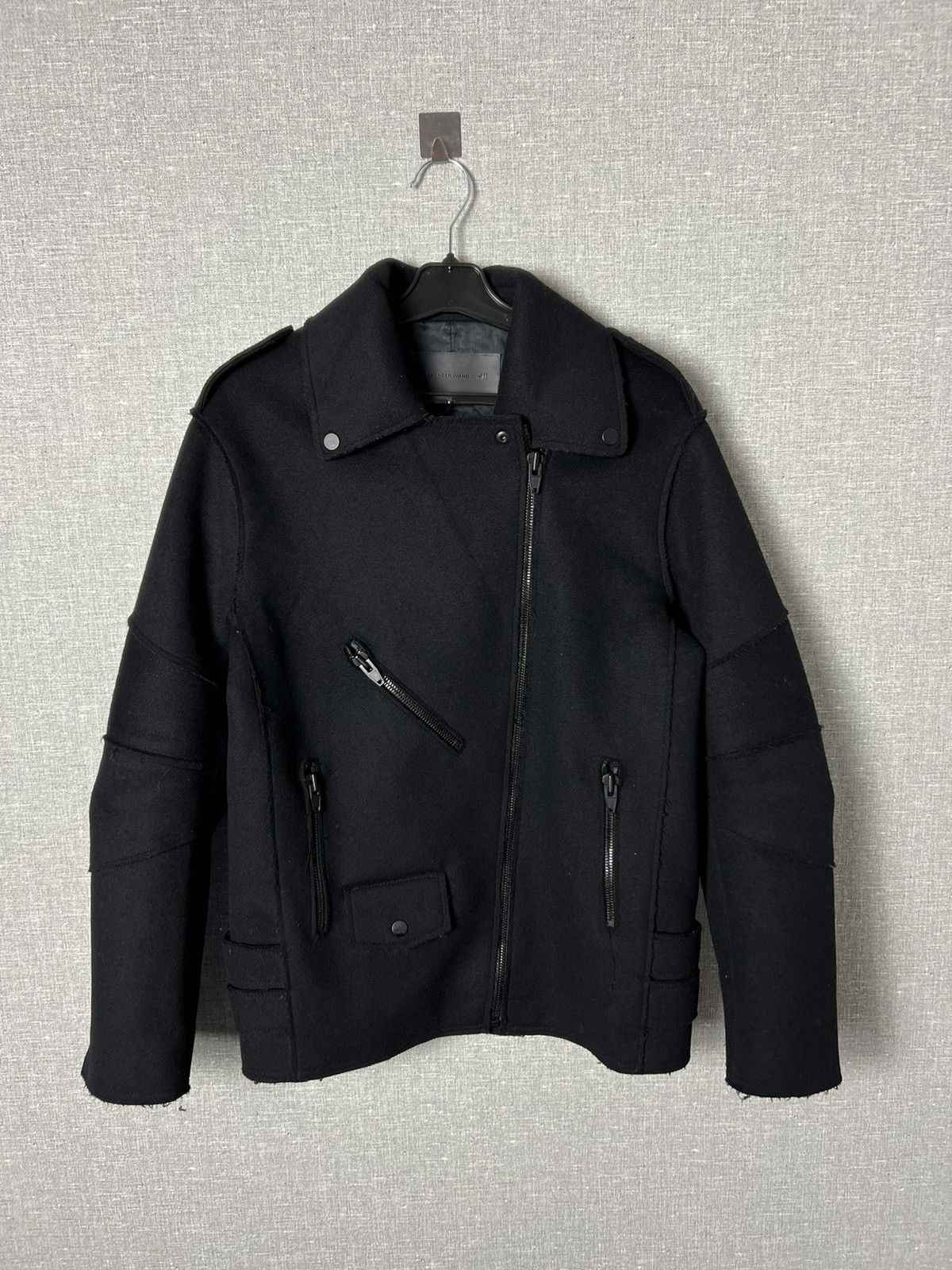 Alexander Wang × H&M Alexander Wang x H&M Runway Biker Wool Jacket Coat Size S / US 4 / IT 40 - 10 Thumbnail