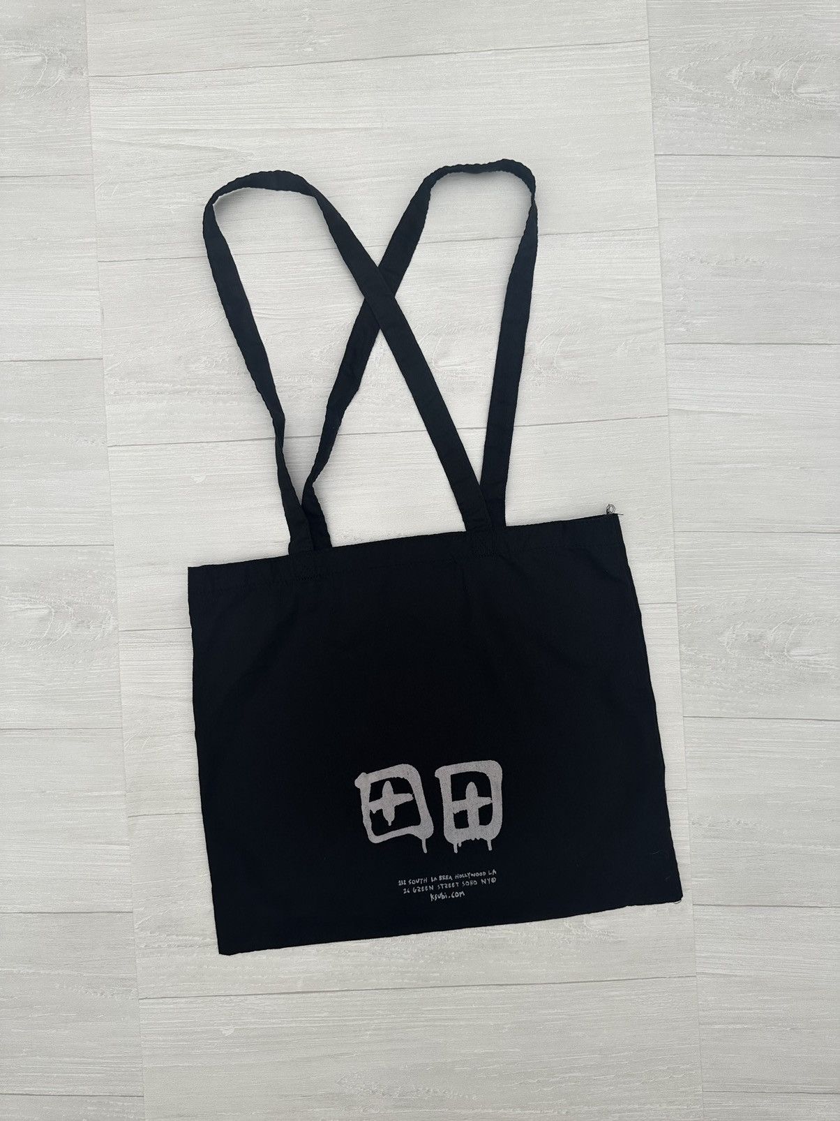 Ksubi Black Cotton ++ Store Tote Bag, Men's