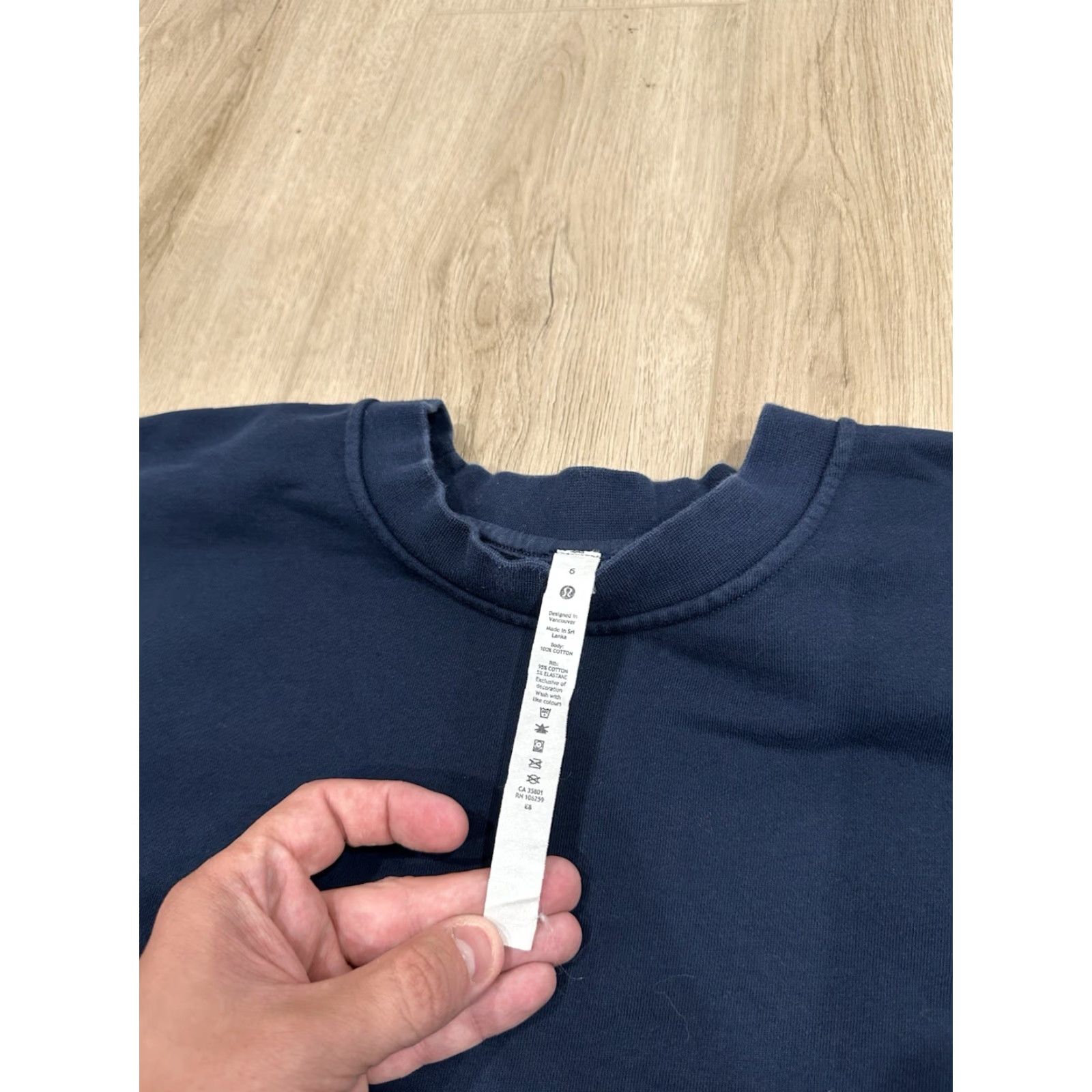 Lululemon Lululemon Sweatshirt Long Sleeve Women Size 6 Navy Blue Pullover Activewear Shirt Size M / US 6-8 / IT 42-44 - 5 Thumbnail