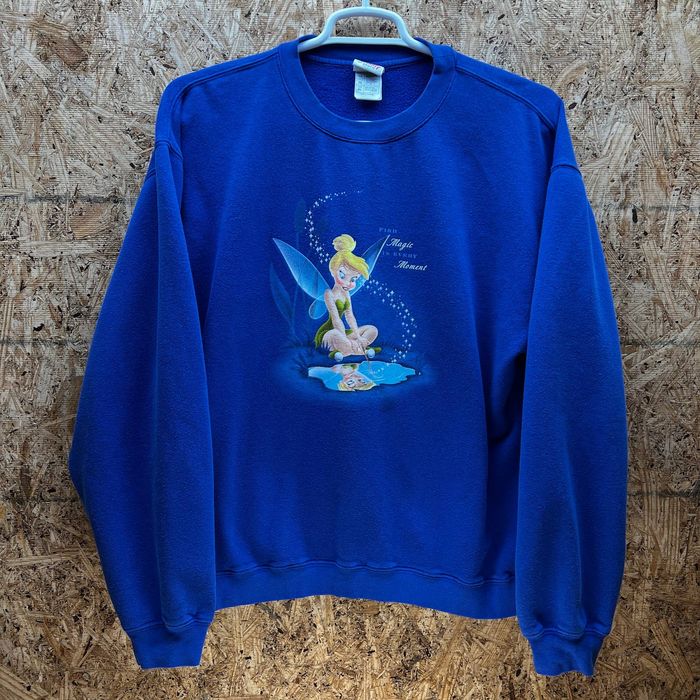 Disney Disney Royal Blue Tinker Bell Long Sleeve Sweatshirt XL | Grailed