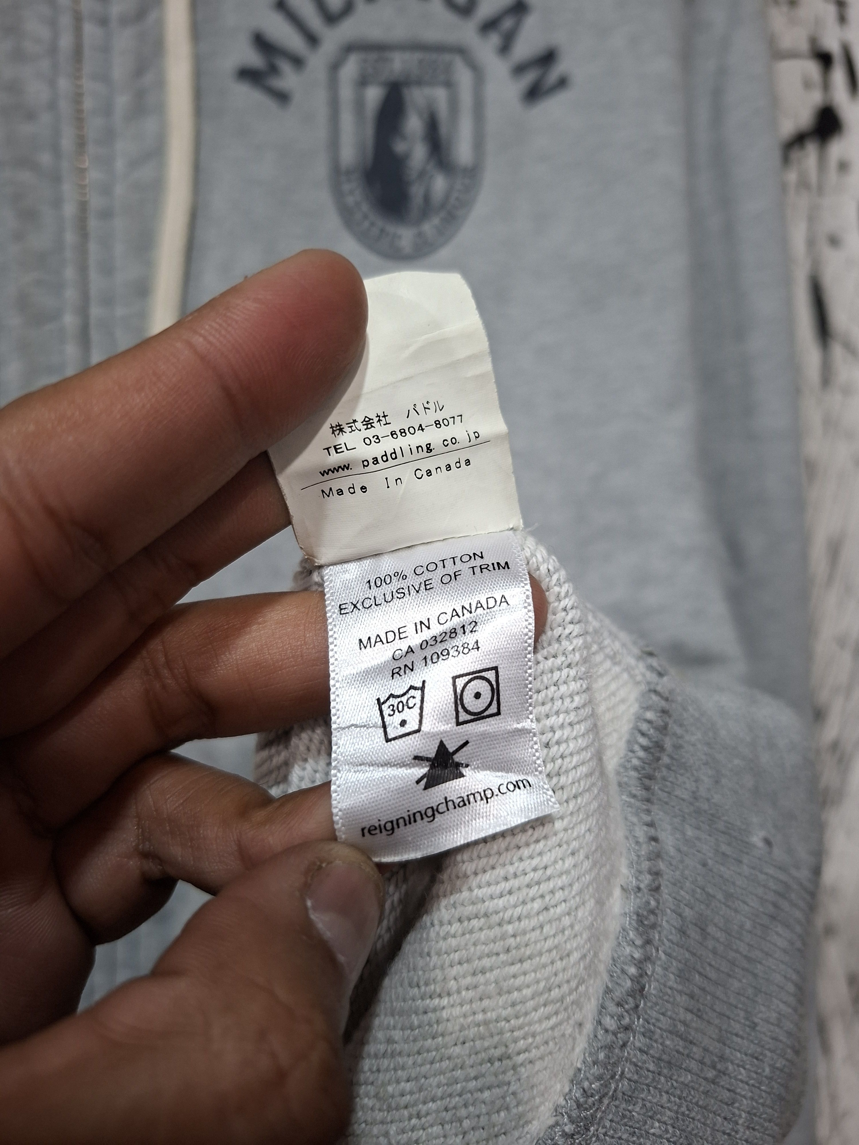 Hysteric Glamour HYSTERIC GLAMOUR X REIGNING CHAMP MICHIGAN 1984 ZIP HOODIE Size US L / EU 52-54 / 3 - 9 Thumbnail
