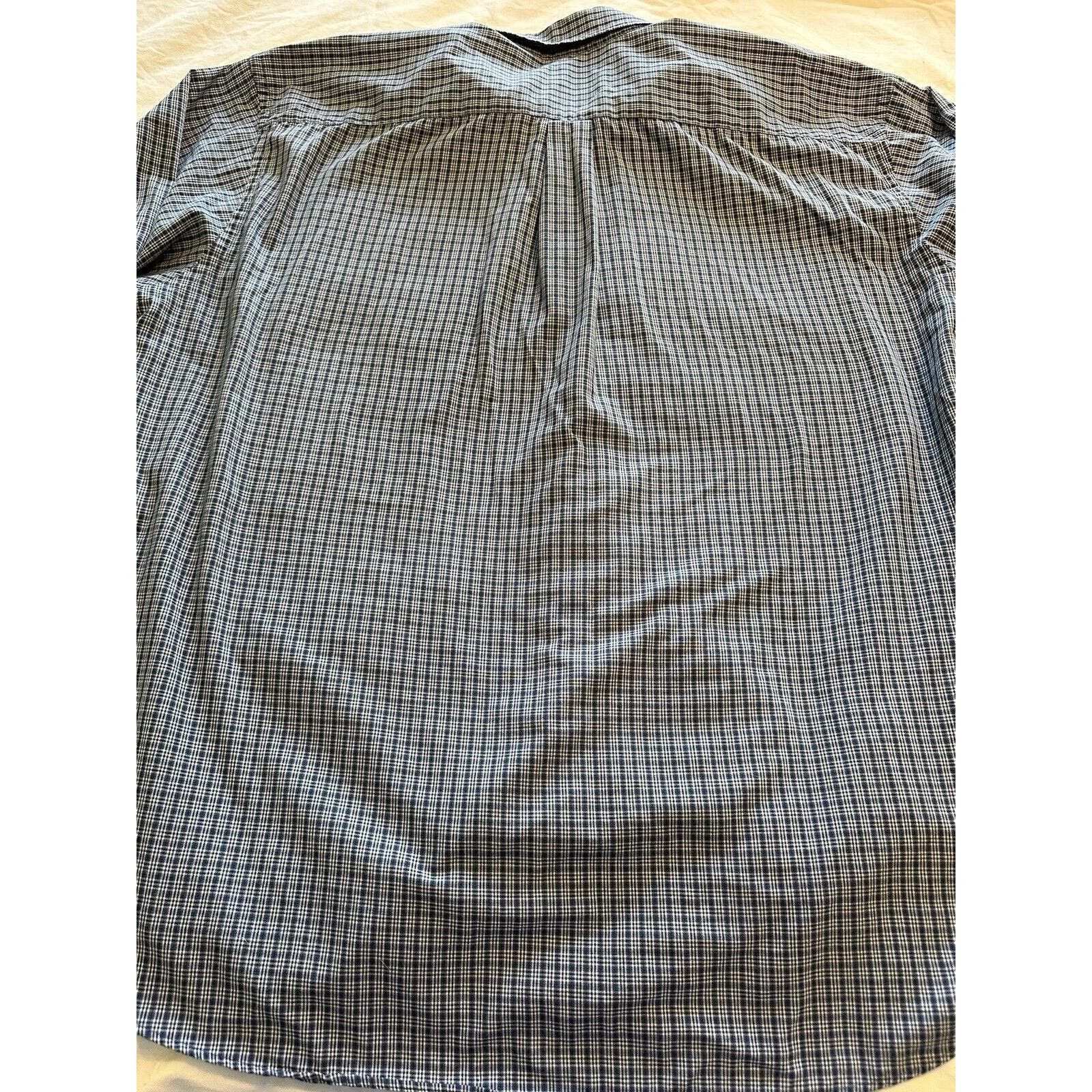 Van Heusen Van Heusen Button Shirt NoWrinkle Blue/Black/White Check XXL Size US XXL / EU 58 / 5 - 10 Thumbnail