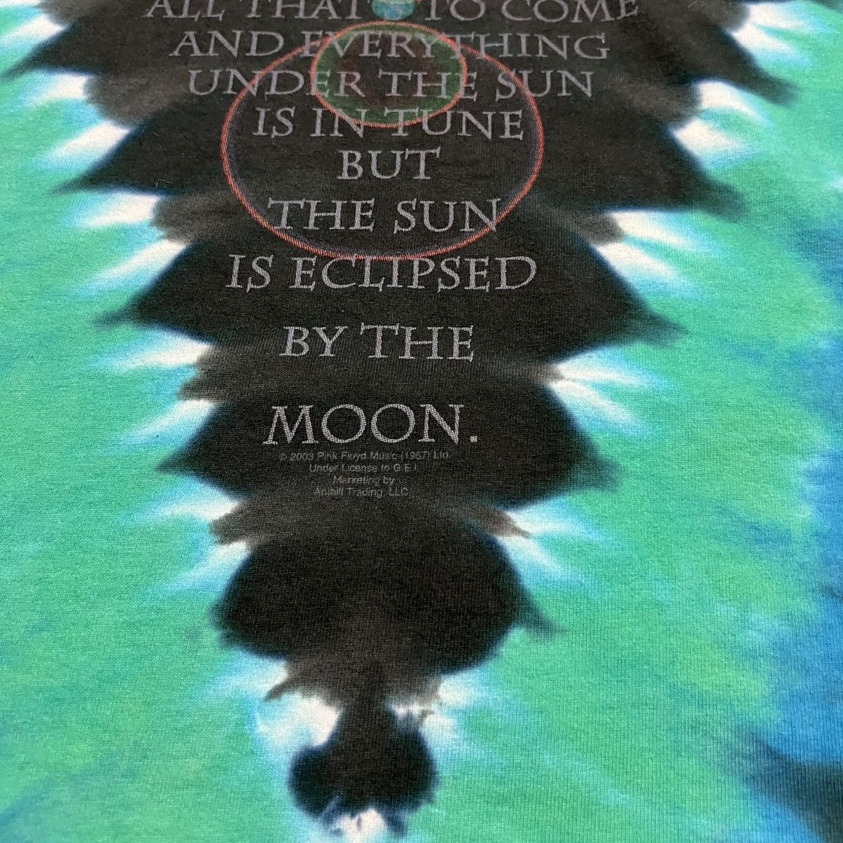 Liquid Blue Vintage Pink Floyd Dark Side of Moon Liquid Blue Tie Dye Size US M / EU 48-50 / 2 - 7 Thumbnail