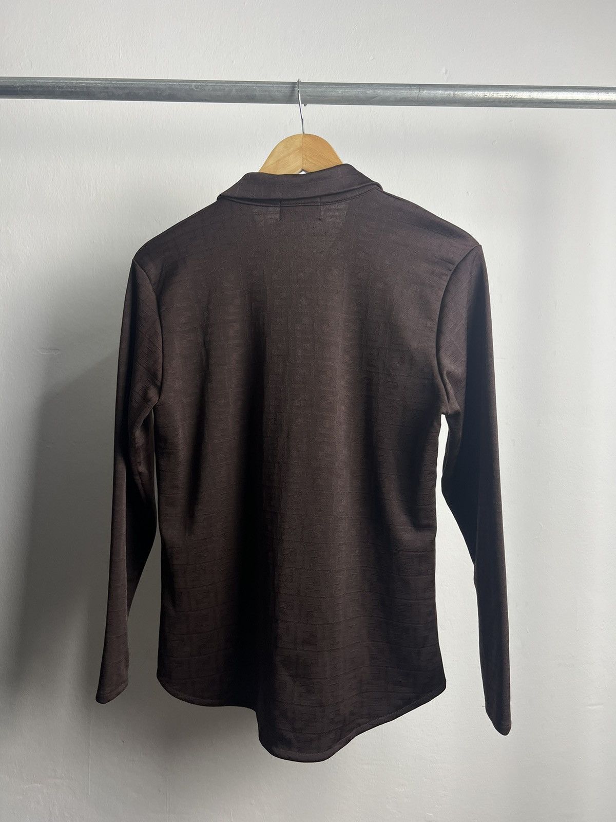 Fendi × Vintage Vintage Fendi Monogram FF Shirts Button-Up Size L / US 10 / IT 46 - 6 Thumbnail