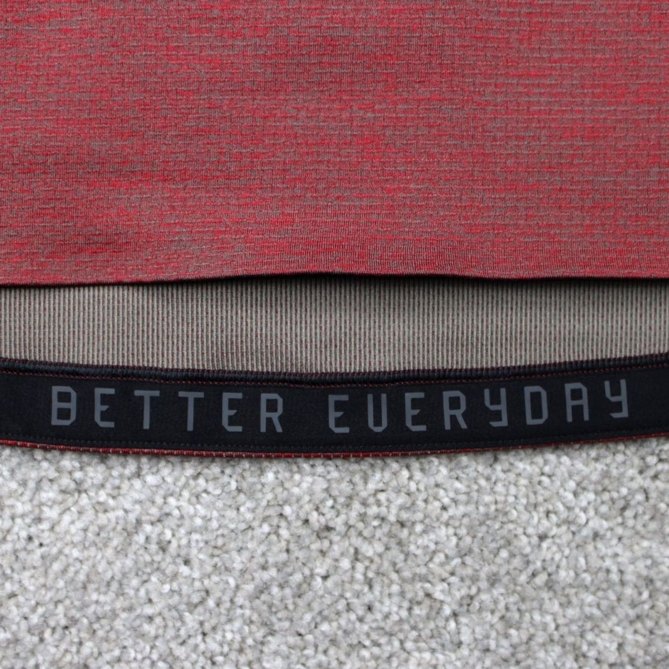 Lululemon Lululemon Hoodie Mens Medium red Textured Tech Hooded Sweatshirt Vented Pullover Size US M / EU 48-50 / 2 - 5 Thumbnail
