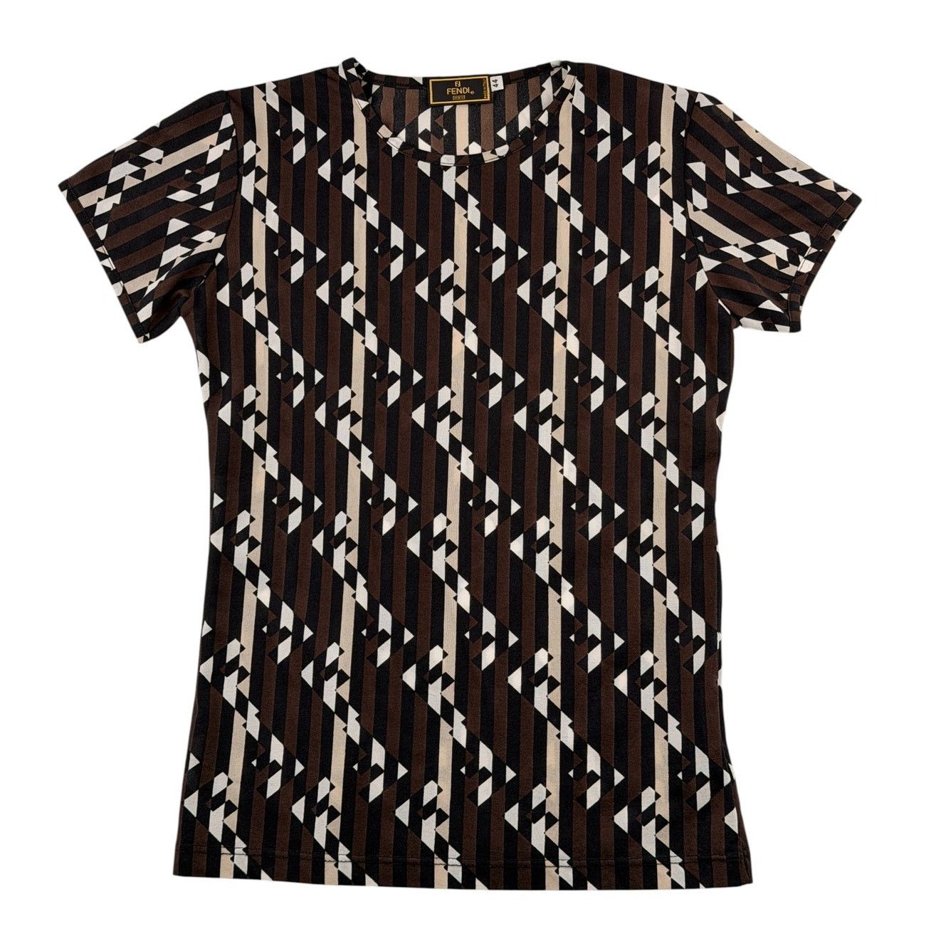 Fendi Fendi vintage 1990s T-shirt Zucca FF logo Size M / US 6-8 / IT 42-44 - 1 Thumbnail