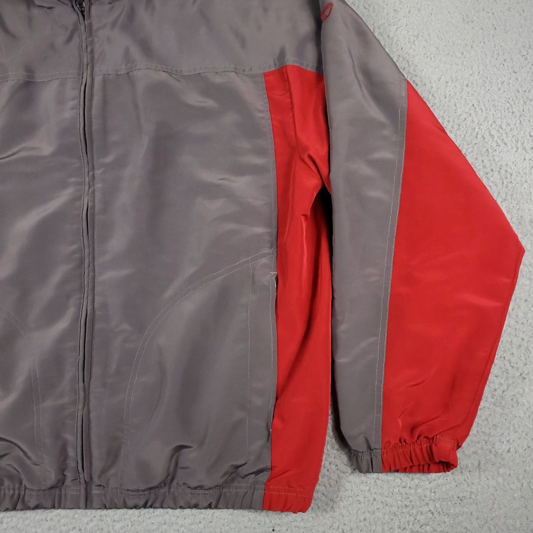 Reebok Reebok Windbreaker Jacket Mens Large Gray Full Zip Outdoor Casual Size US L / EU 52-54 / 3 - 4 Thumbnail
