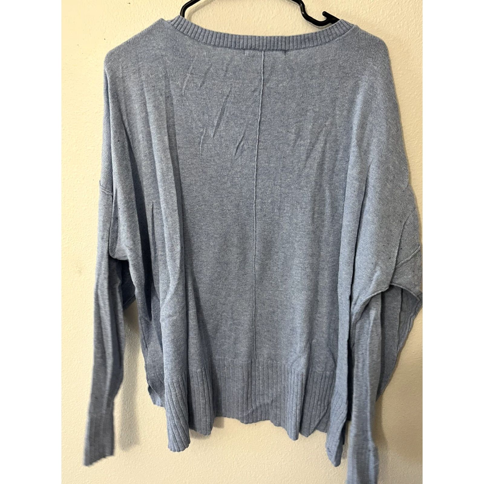 Vintage Seven7 Plus Size Chunky Knit Sweater for Women XXL Blue Classic Pullover Size XXL / US 16-18 / IT 52-54 - 3 Thumbnail