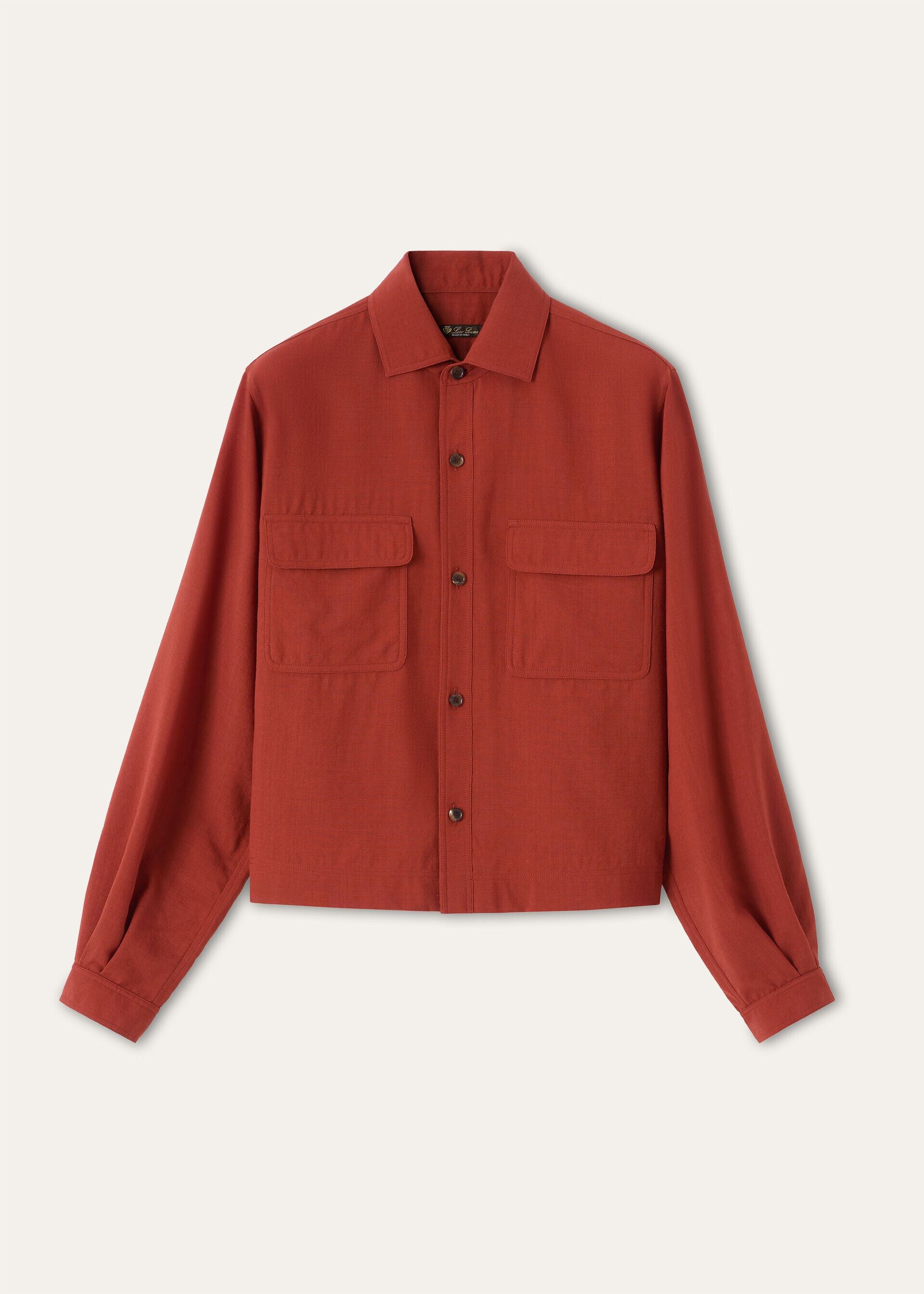 Loro Piana os11x0426 FAQ5856 Ida Shirt in Dry Roses Size S / US 4 / IT 40 - 1 Thumbnail