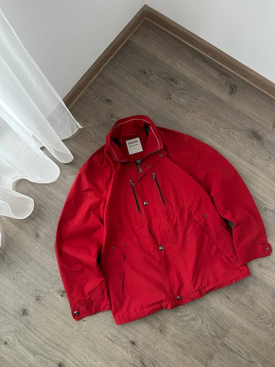 Goretex × Pierre Cardin × Vintage Vintage Pierre Cardin Red Zip Gore-Tex Jacket Size US M / EU 48-50 / 2 - 5 Thumbnail