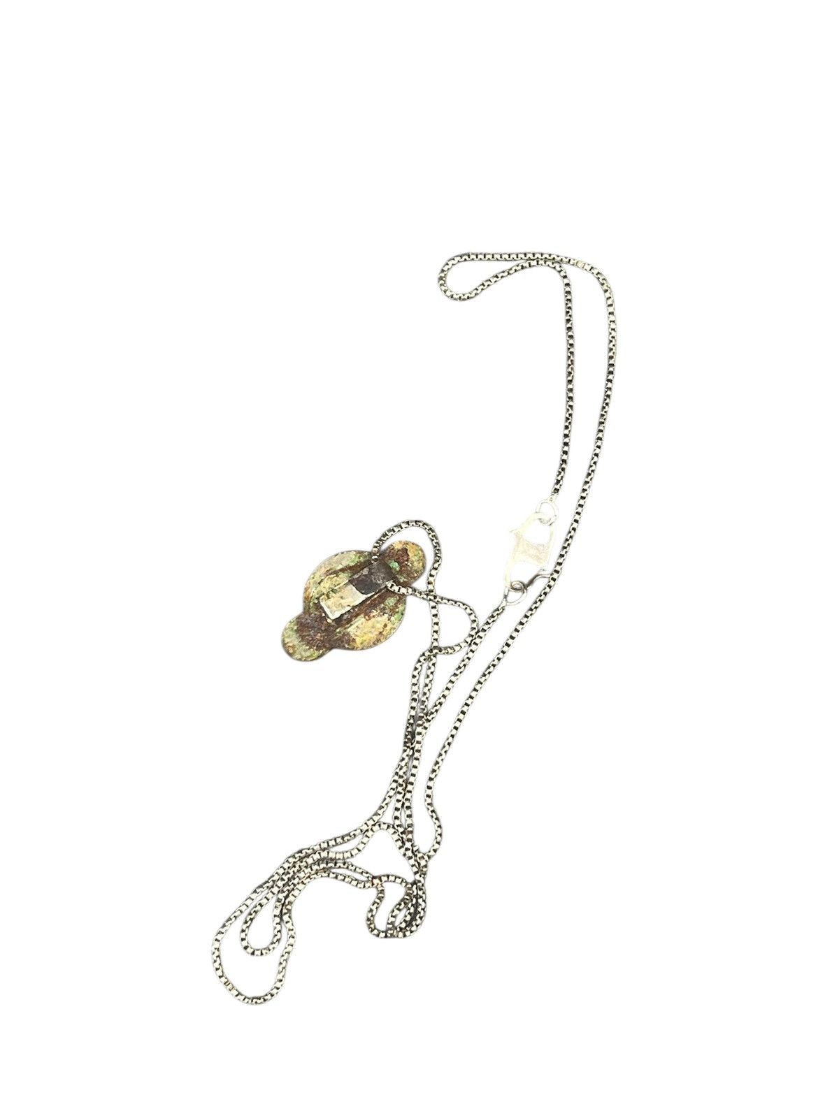 Yves Saint Laurent RARE Vintage YSL Yves Saint Laurent Logo Charm Necklace Size ONE SIZE - 5 Thumbnail