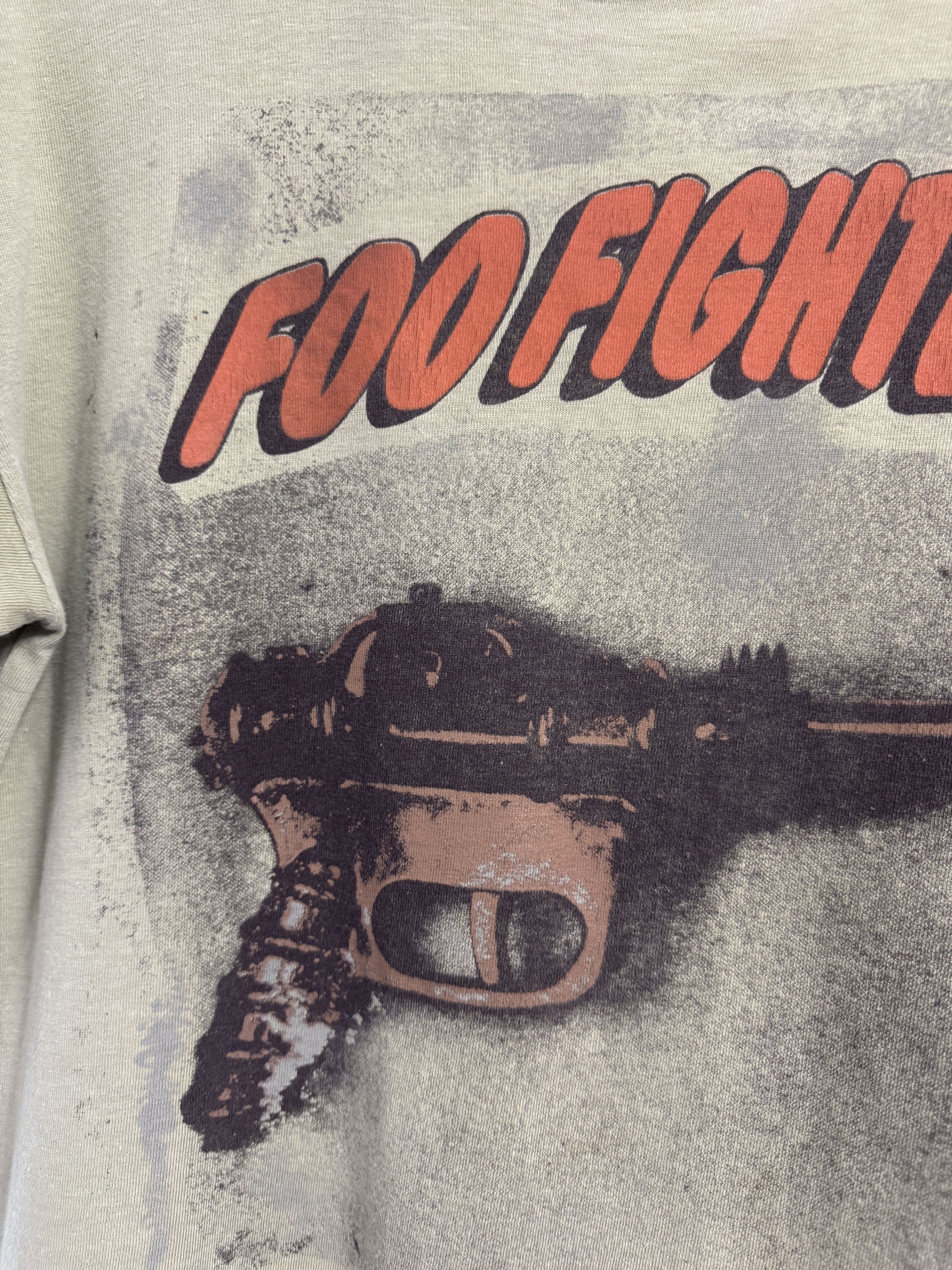 Vintage Vintage Rare 90s Foo Fighters Boot Tshirt Size US M / EU 48-50 / 2 - 4 Thumbnail