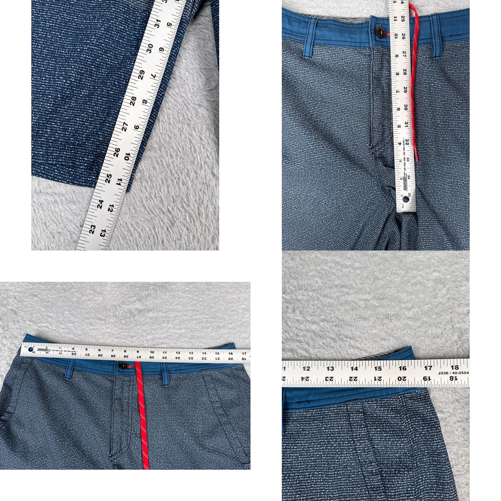 O'Neill ONeill Shorts Men Gray 32 Blue Hybrid Short Polyester Blend Skate Beach 32x11 Size US 32 / EU 48 - 8 Thumbnail