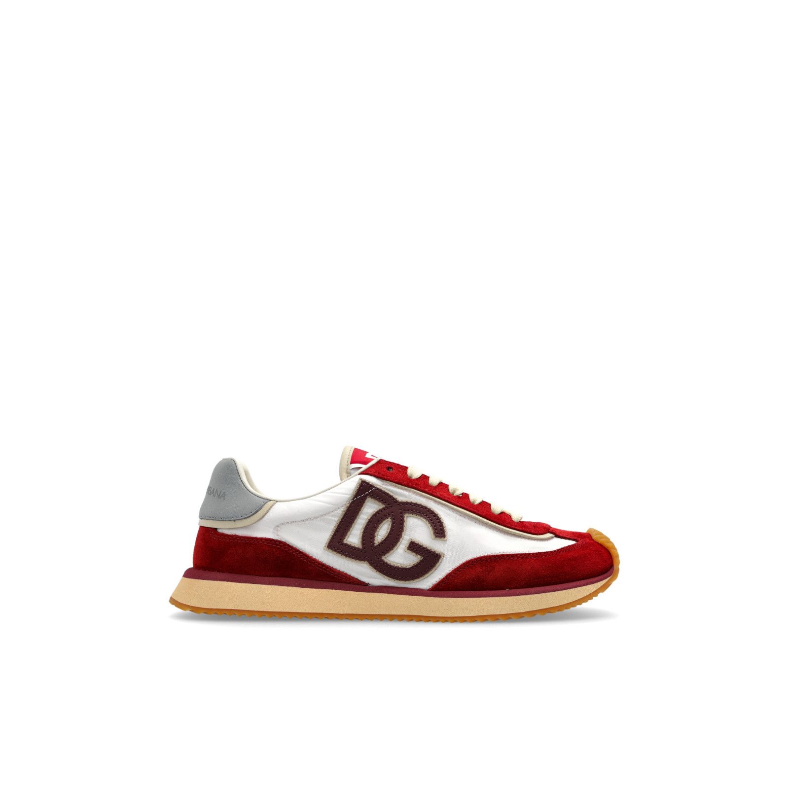 DOLCE&GABBANA. Red Suede Leather Sneakers New & Authentic (W
