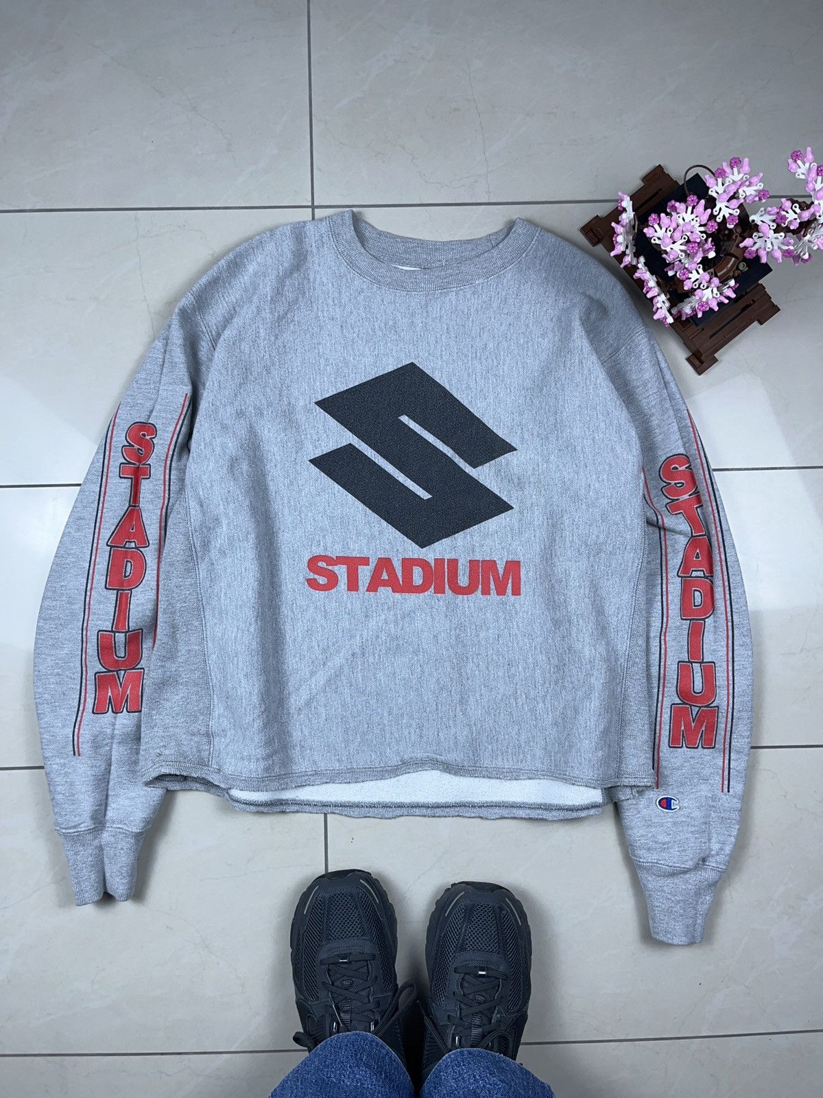 Band Tees rare Justin Bieber champion cropped gray sweatshirt Grailed