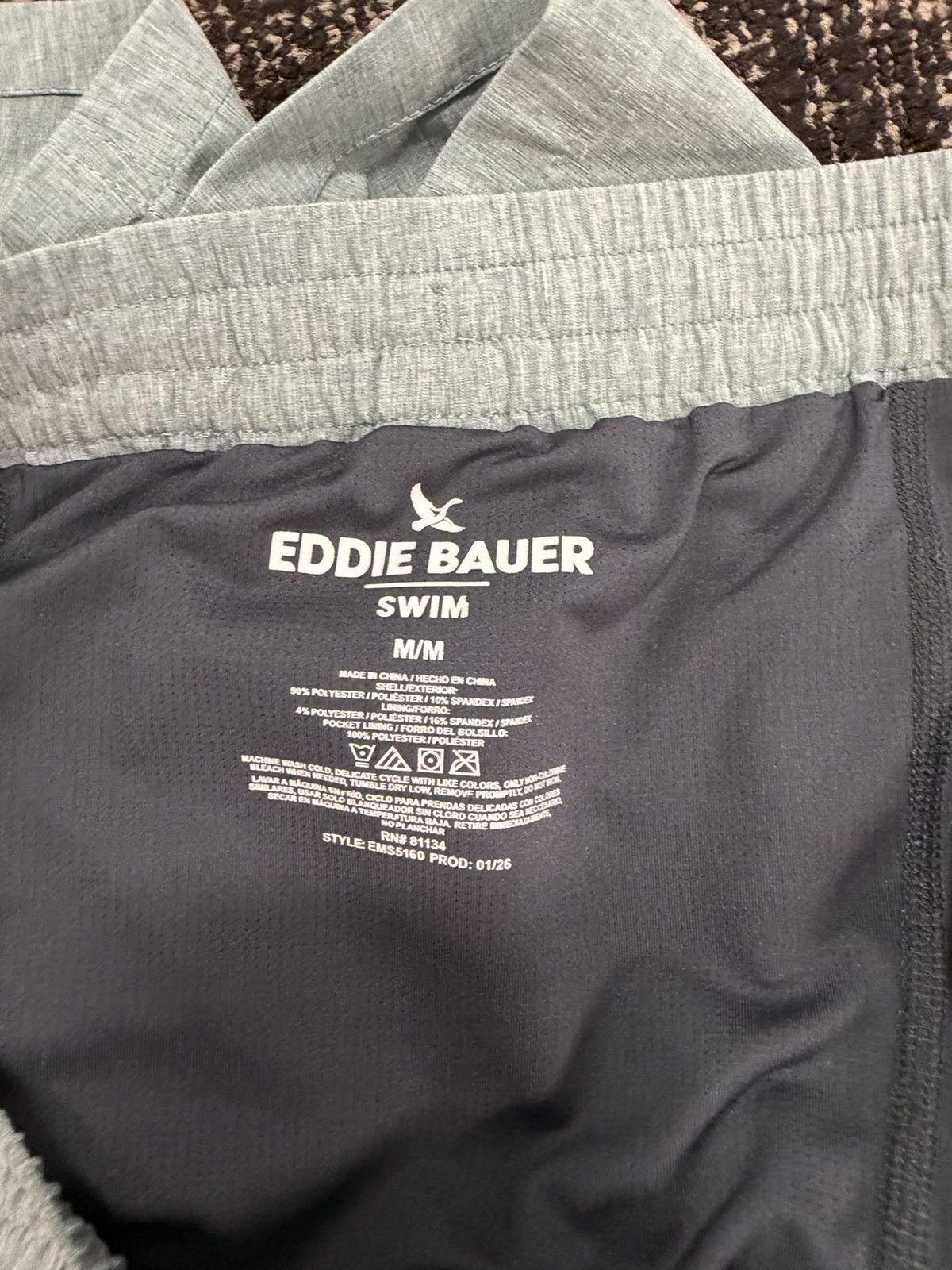 Eddie Bauer Eddie Bauer “Thigh Zip-Pocket” Bathing Suits (MEDIUM) Size US 31 - 4 Thumbnail