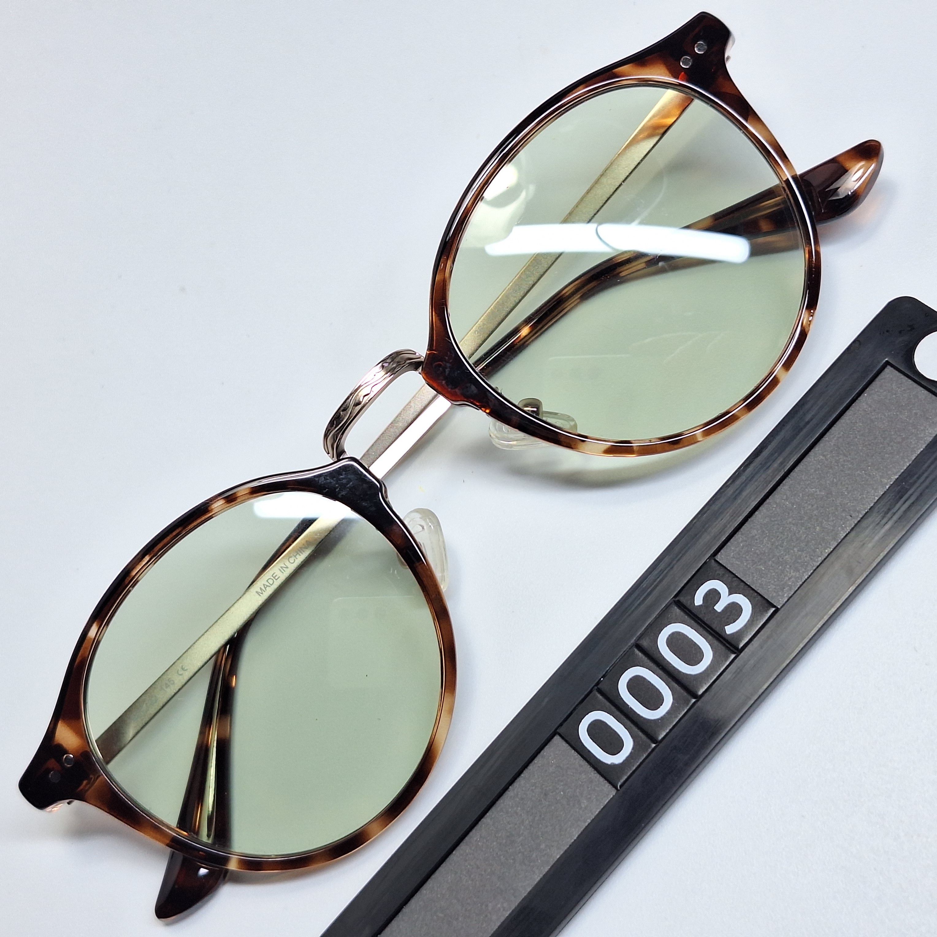 Uniqlo Uniqlo Boston Combination Sunglasses 361-463717 Green Tint Size ONE SIZE - 1 Thumbnail