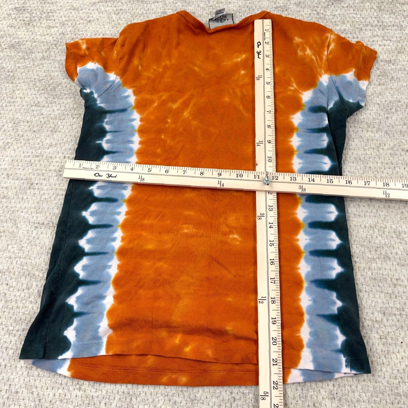 Liquid Blue VINTAGE Led Zeppelin Shirt Women XL Orange Tie Dye Liquid Blue Band Tee Cropped UI Logo 90s Music Mens Womens Size XL / US 12-14 / IT 48-50 - 7 Thumbnail