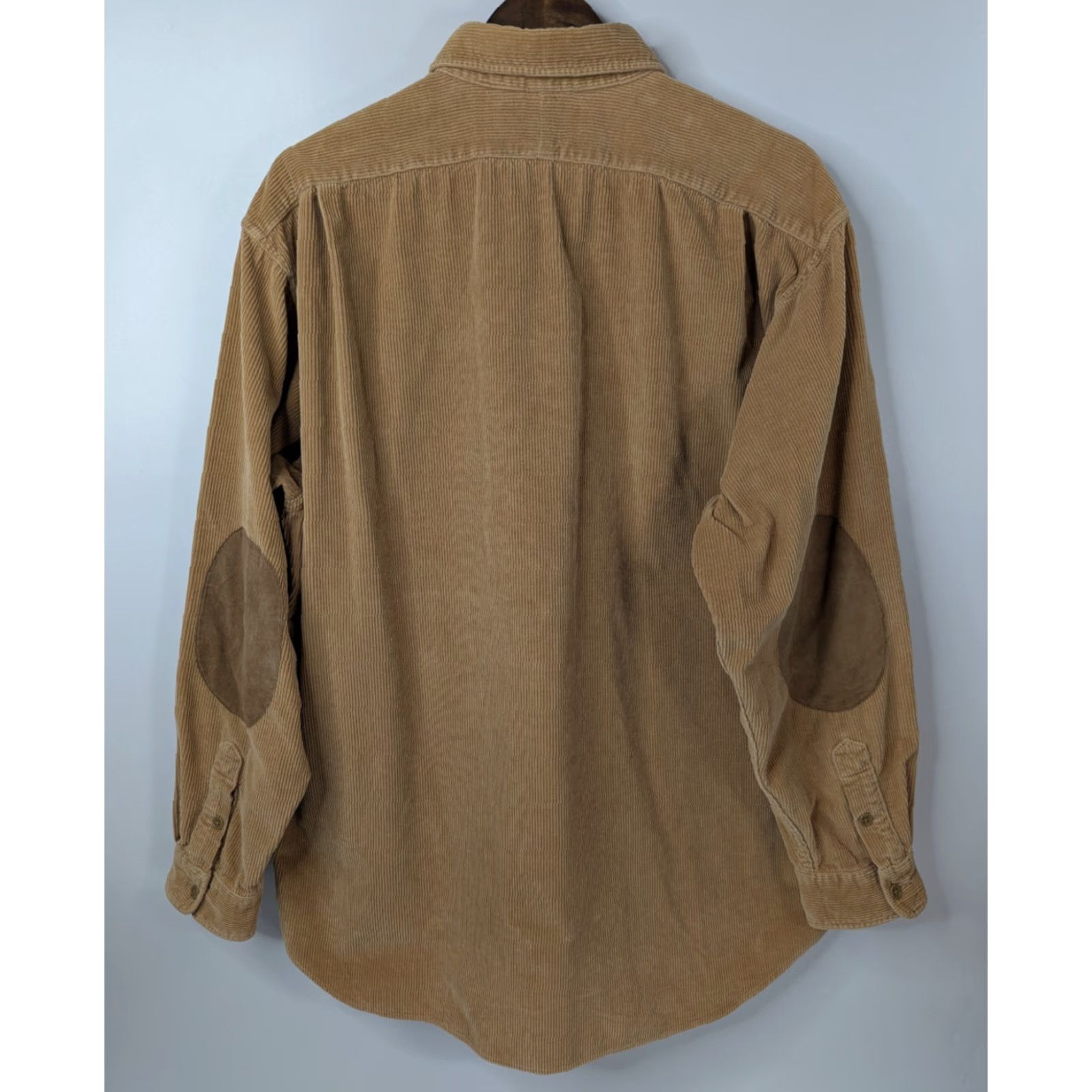 Polo Ralph Lauren VTG Polo Ralph Lauren Shirt Polo Ralph Lauren Men's XL Tan Corduroy Suede Elbow Long Sleeve Cotton Shirt Size US XL / EU 56 / 4 - 5 Thumbnail