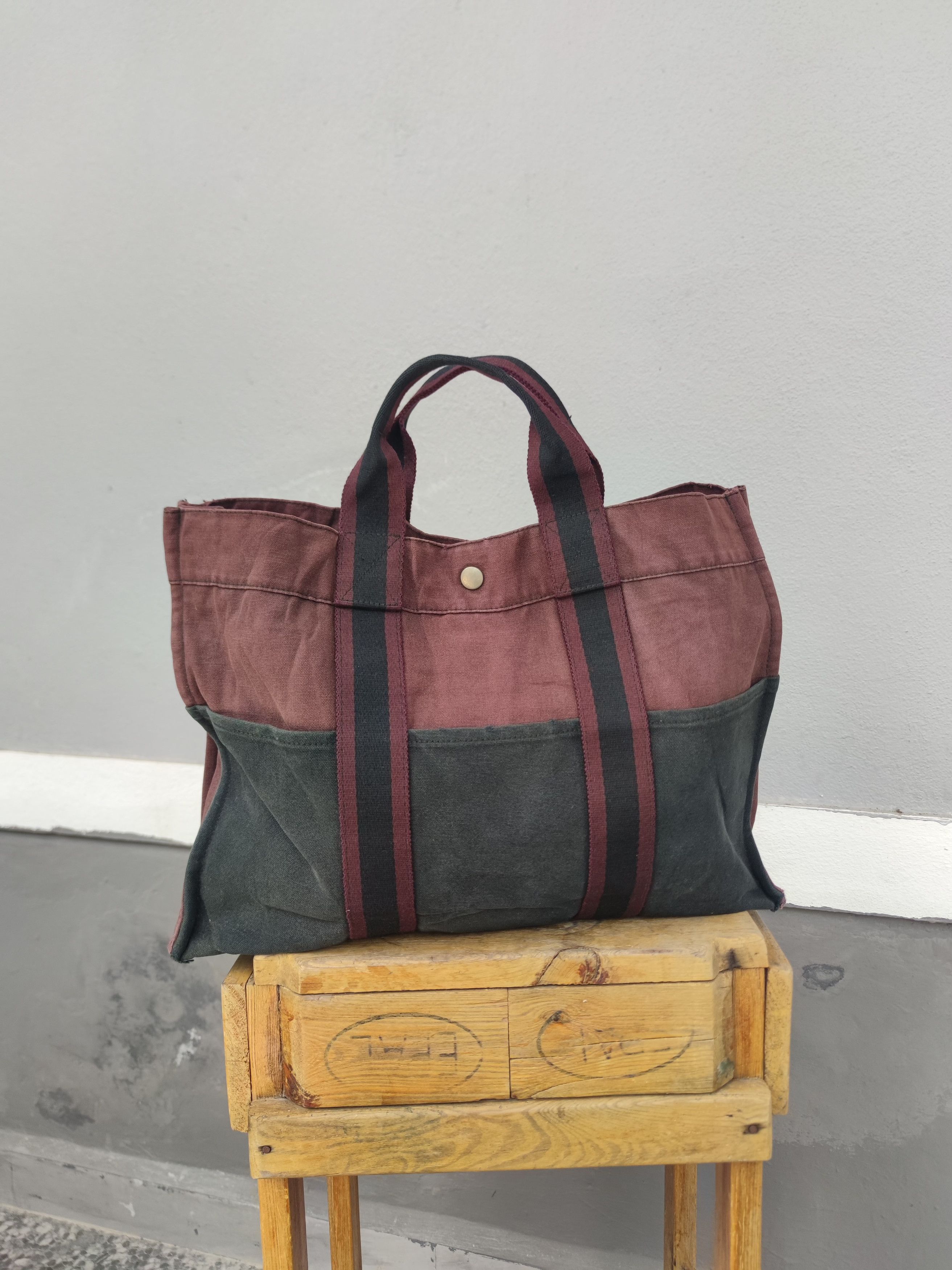 Hermes Vintage Authentic Hermes Fourre Tout Canvas Bag Size ONE SIZE - 4 Thumbnail