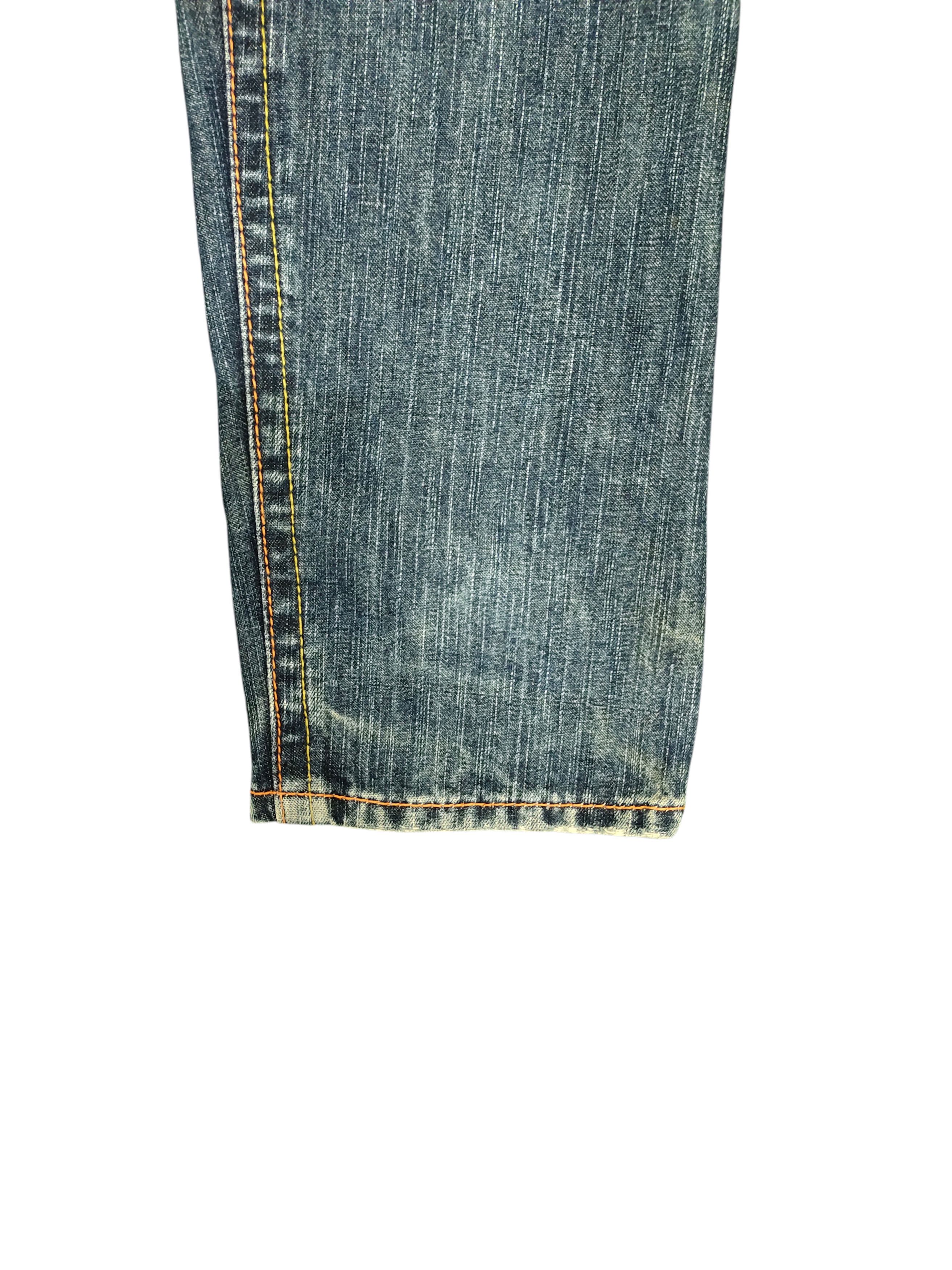 Hysteric Glamour Japanese Brand Tip Top Back Pocket Clawmark Faded Jeans Size US 31 - 6 Thumbnail