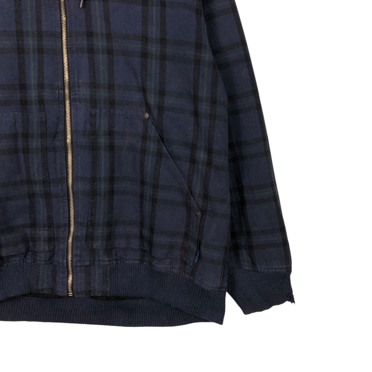 Japanese Brand × Vintage 📌Vintage Biker Jacket Breath Tartan Design Issey Miyake Size US M / EU 48-50 / 2 - 6 Thumbnail