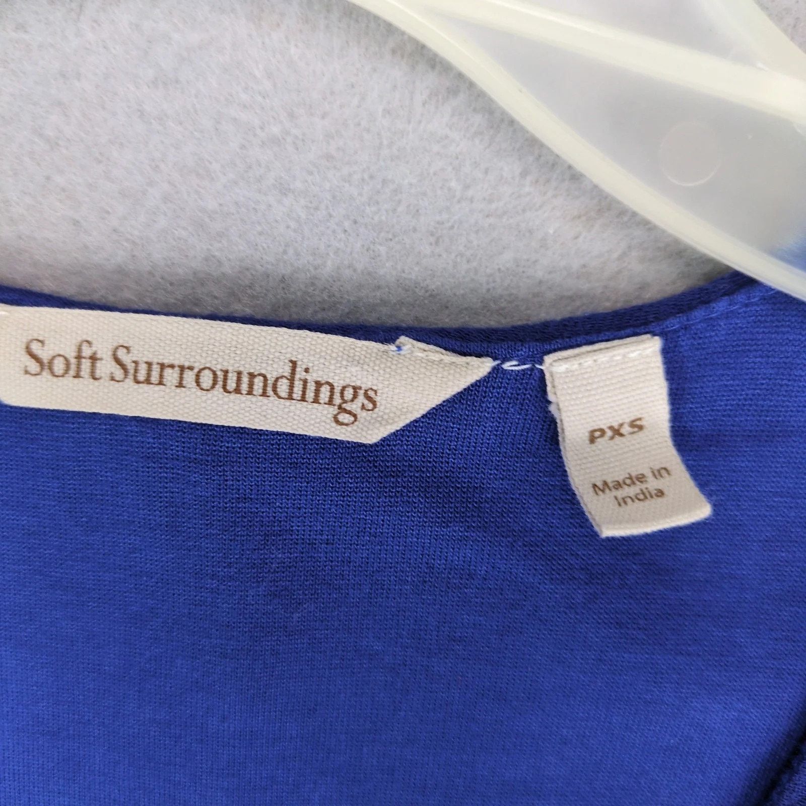 Other Soft Surroundings Cotton Gauze A-Line Dress Sz PXS V-Neck Size XS / US 0-2 / IT 36-38 - 5 Thumbnail