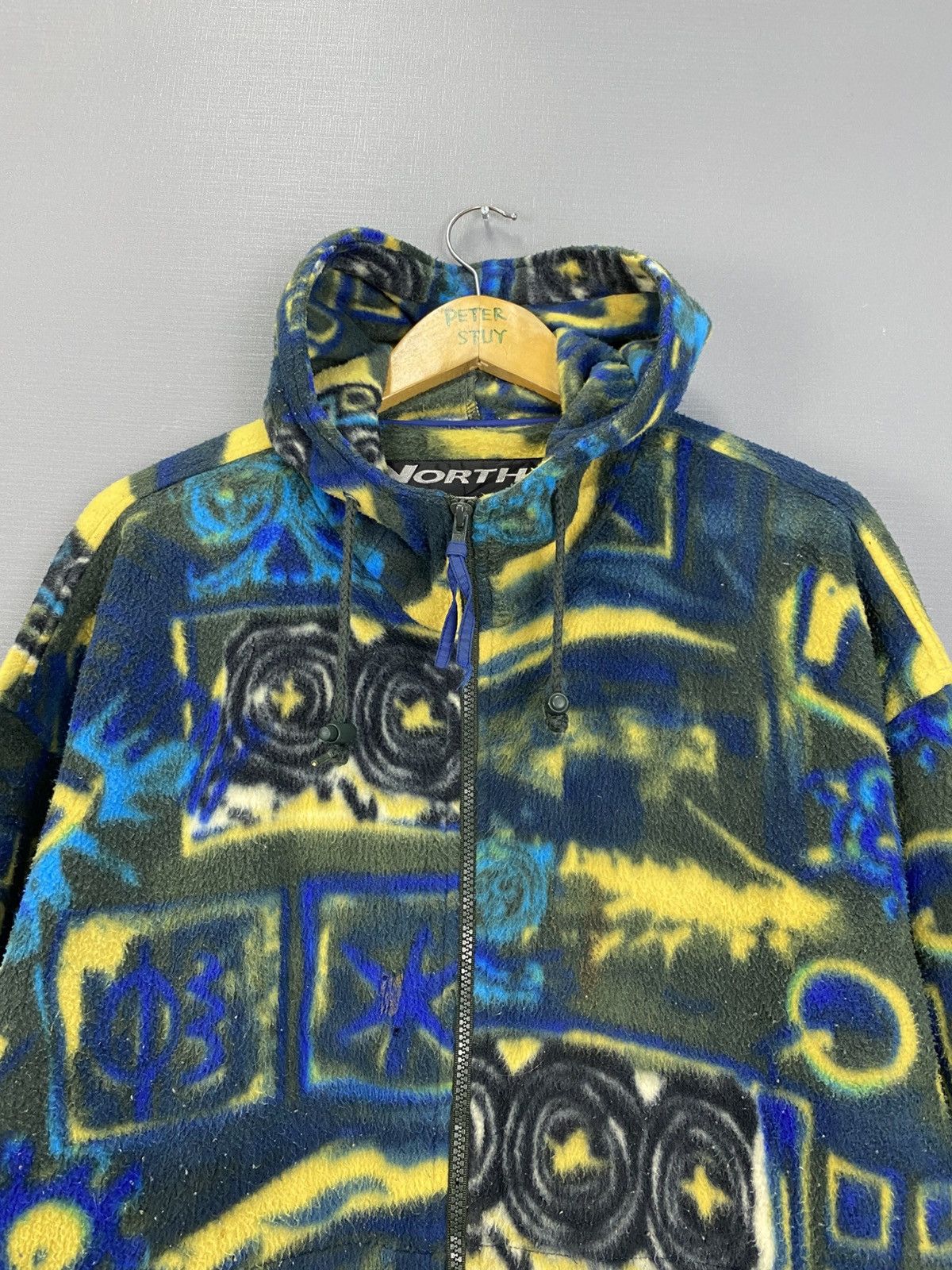 Japanese Brand × Vintage Vintage North Stream Printed fleece Hoodie Size US L / EU 52-54 / 3 - 5 Thumbnail