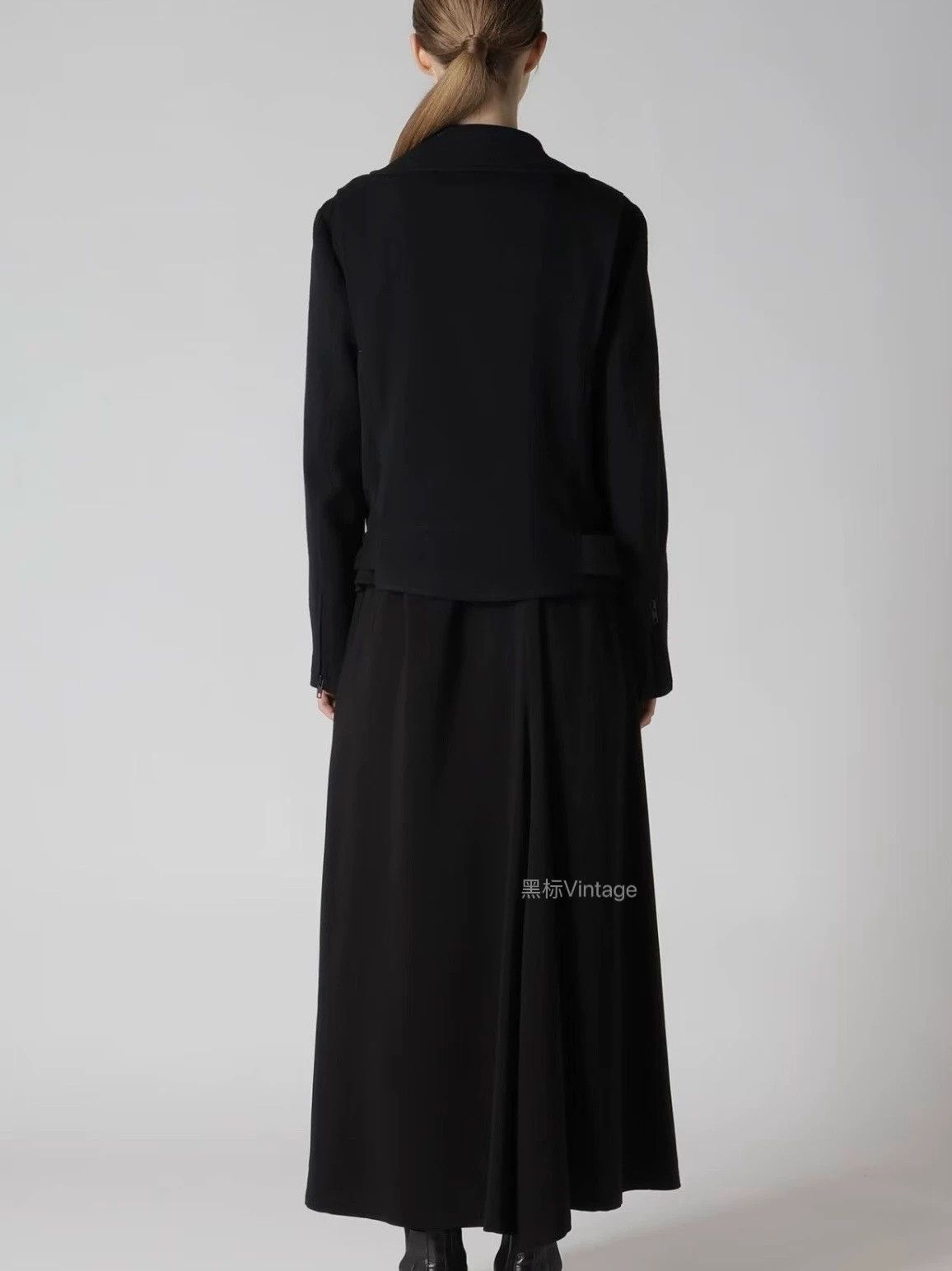 Yohji Yamamoto Y's 24AW 8-Zip Linen-Cotton Moto Jacket Women's Black Size S / US 4 / IT 40 - 2 Thumbnail