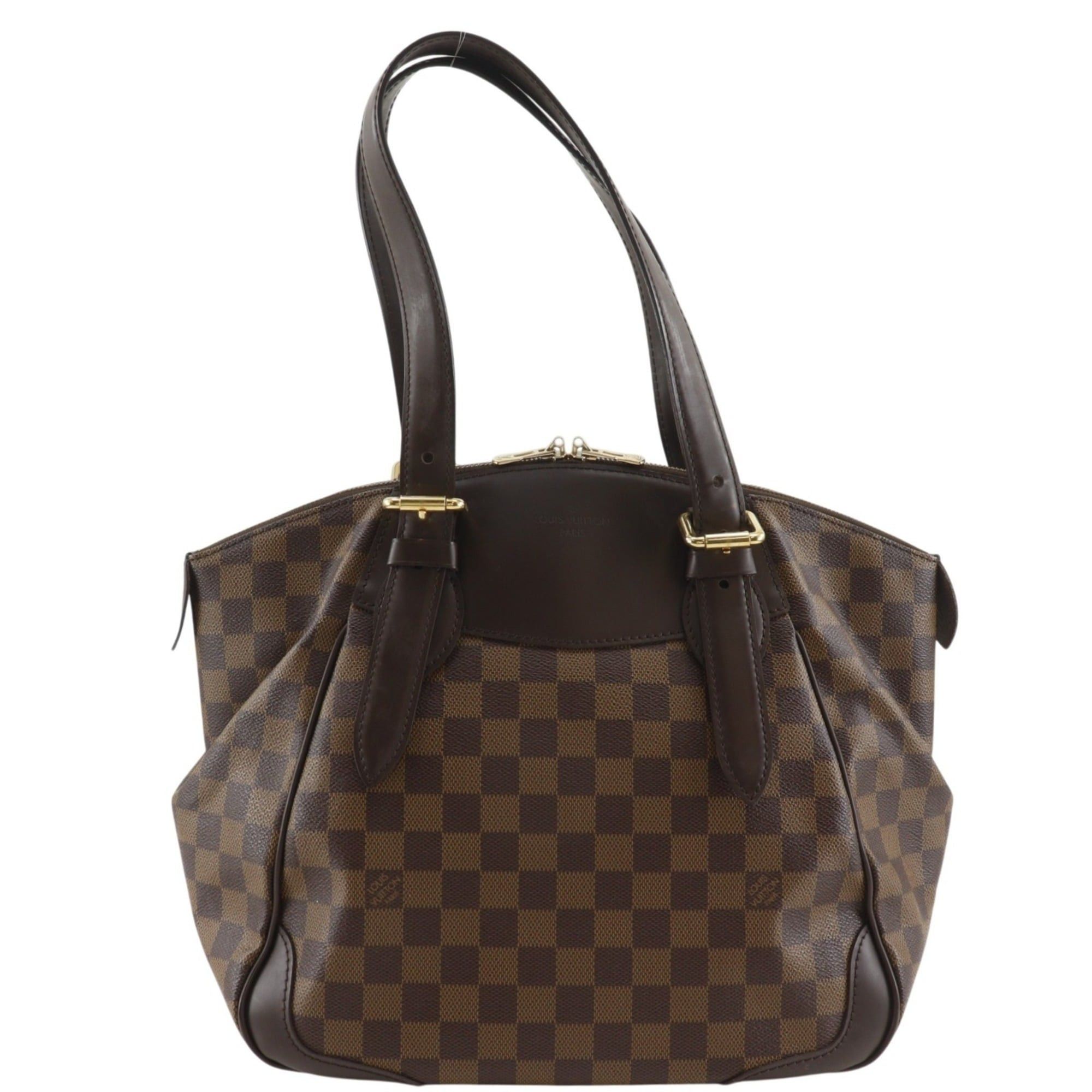 Louis Vuitton Louis Vuitton Verona MM Tote Bag N41118 Damier Canvas 2011 Brown VI1161 A4 Women's Size ONE SIZE - 1 Thumbnail