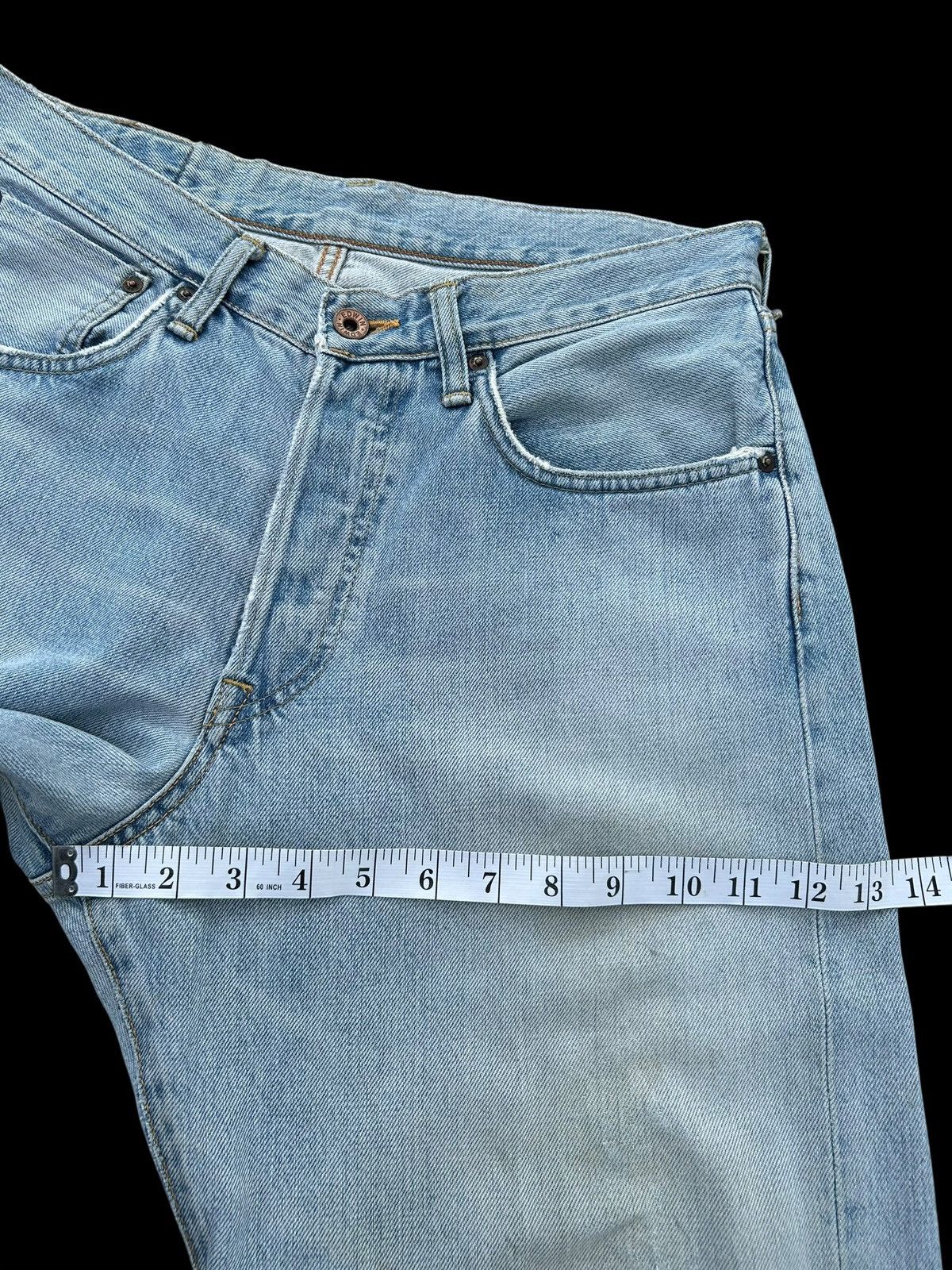 Kapital Vintage Edwin 505X Selvedge Distressed Baggy Denim Jeans Size US 32 / EU 48 - 22 Thumbnail
