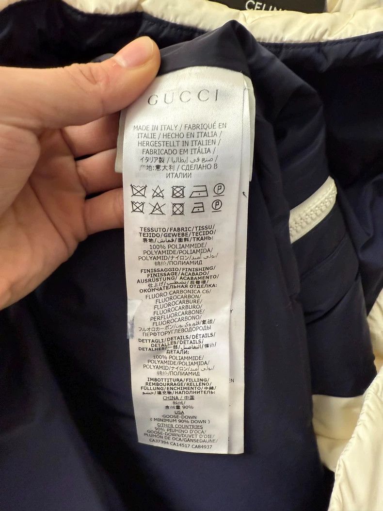 Gucci Gucci String Logo White Down Jacket 2503-Nextarrow Size XS / US 0-2 / IT 36-38 - 3 Thumbnail
