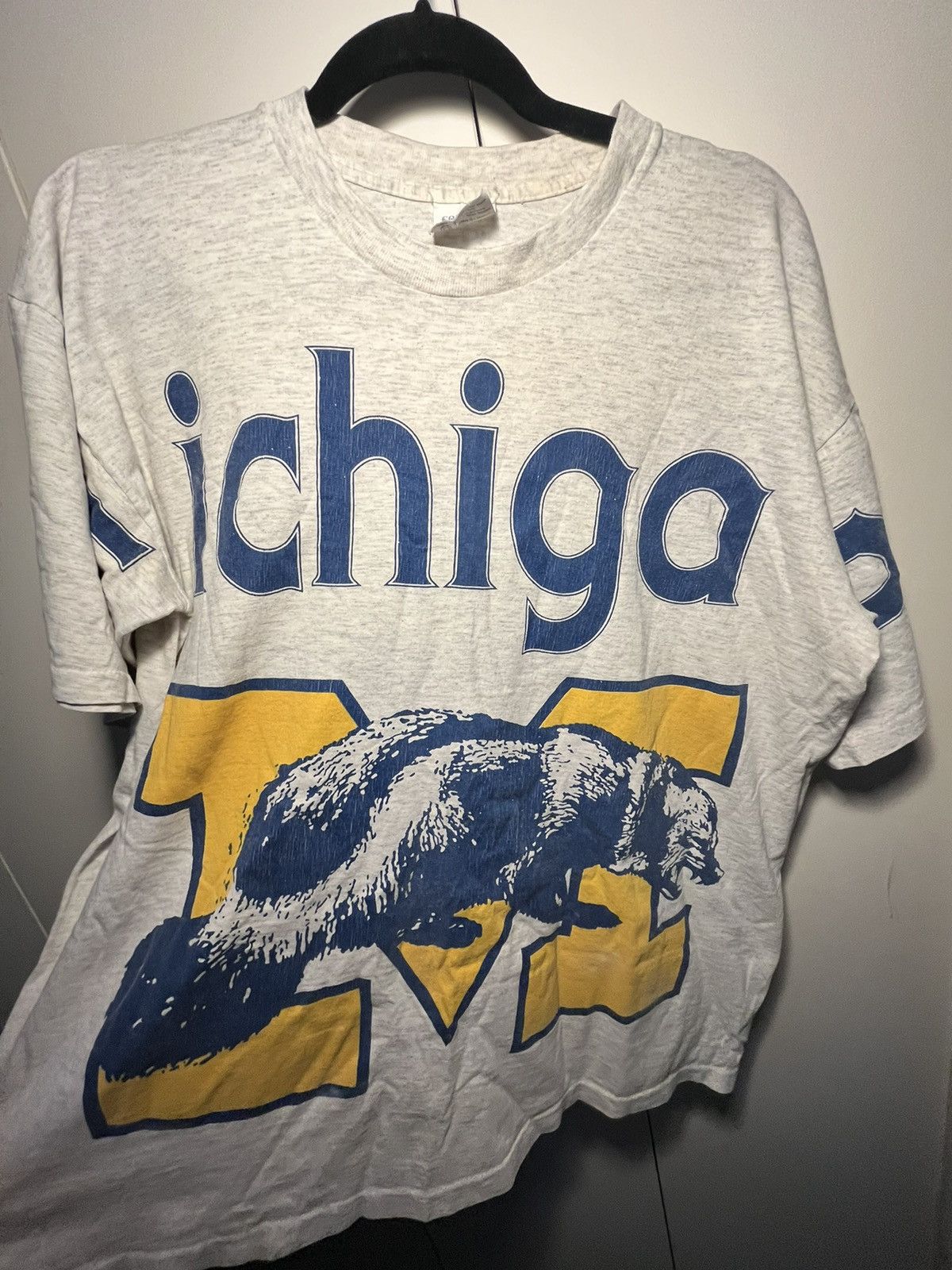 Vintage 1990 University of Michigan Tee Size US XL / EU 56 / 4 - 1 Thumbnail