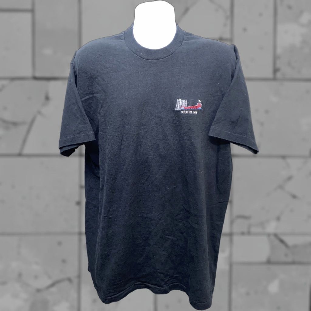 Fruit Of The Loom Fruit of the Loom T-Shirt Mens 2XL Black Short Sleeve USA Made Duluth MN Regular Cotton Shirt Mens Size US XXL / EU 58 / 5 - 1 Thumbnail