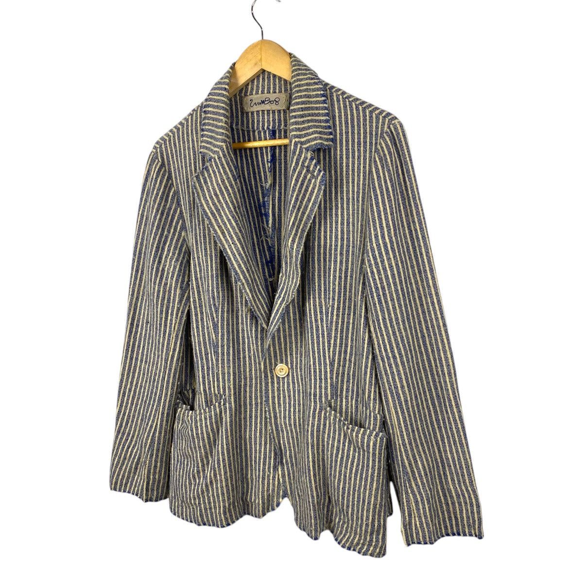 45rpm × Kapital × Umii 908 💥UMII 908 WOOLEN HICKORY LIGHT JACKET Size M / US 6-8 / IT 42-44 - 2 Thumbnail