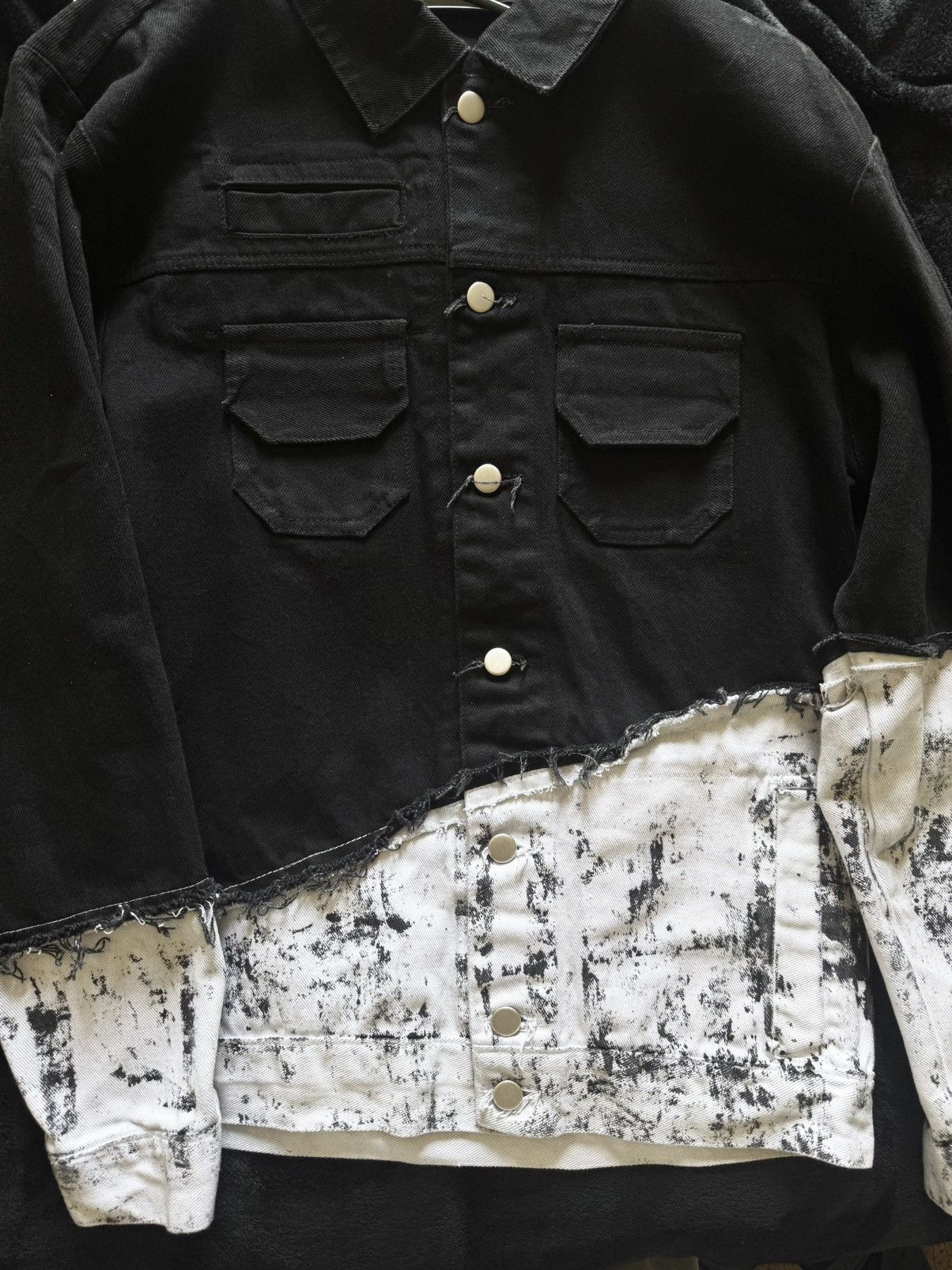 Other MysteryMan Hybrid Ink Spill Denim Jacket Size US M / EU 48-50 / 2 - 3 Thumbnail