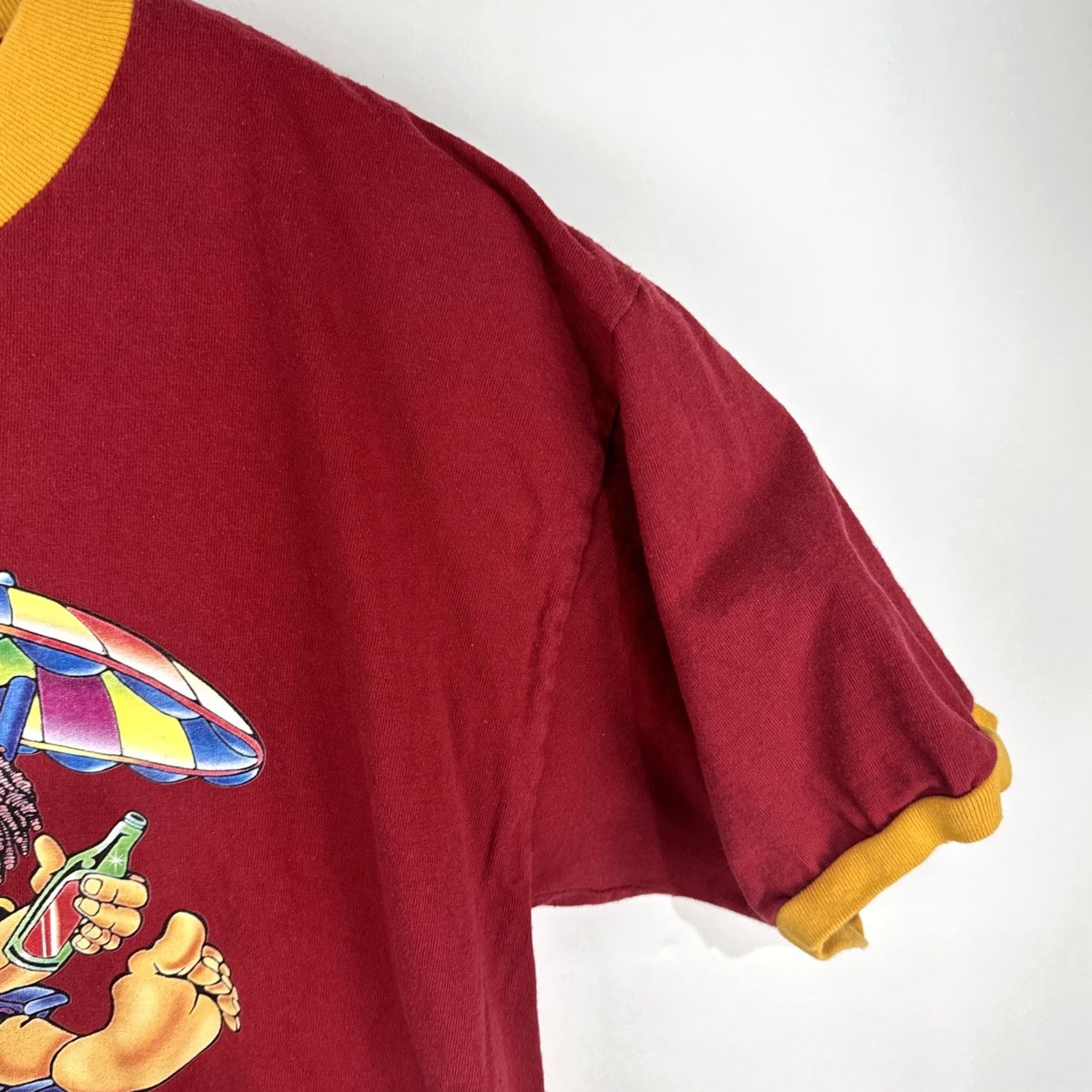 Roots Vintage Roots Reggae Rock Shirt Medium Red Ringer No Pressure No Problem T Size US M / EU 48-50 / 2 - 7 Thumbnail