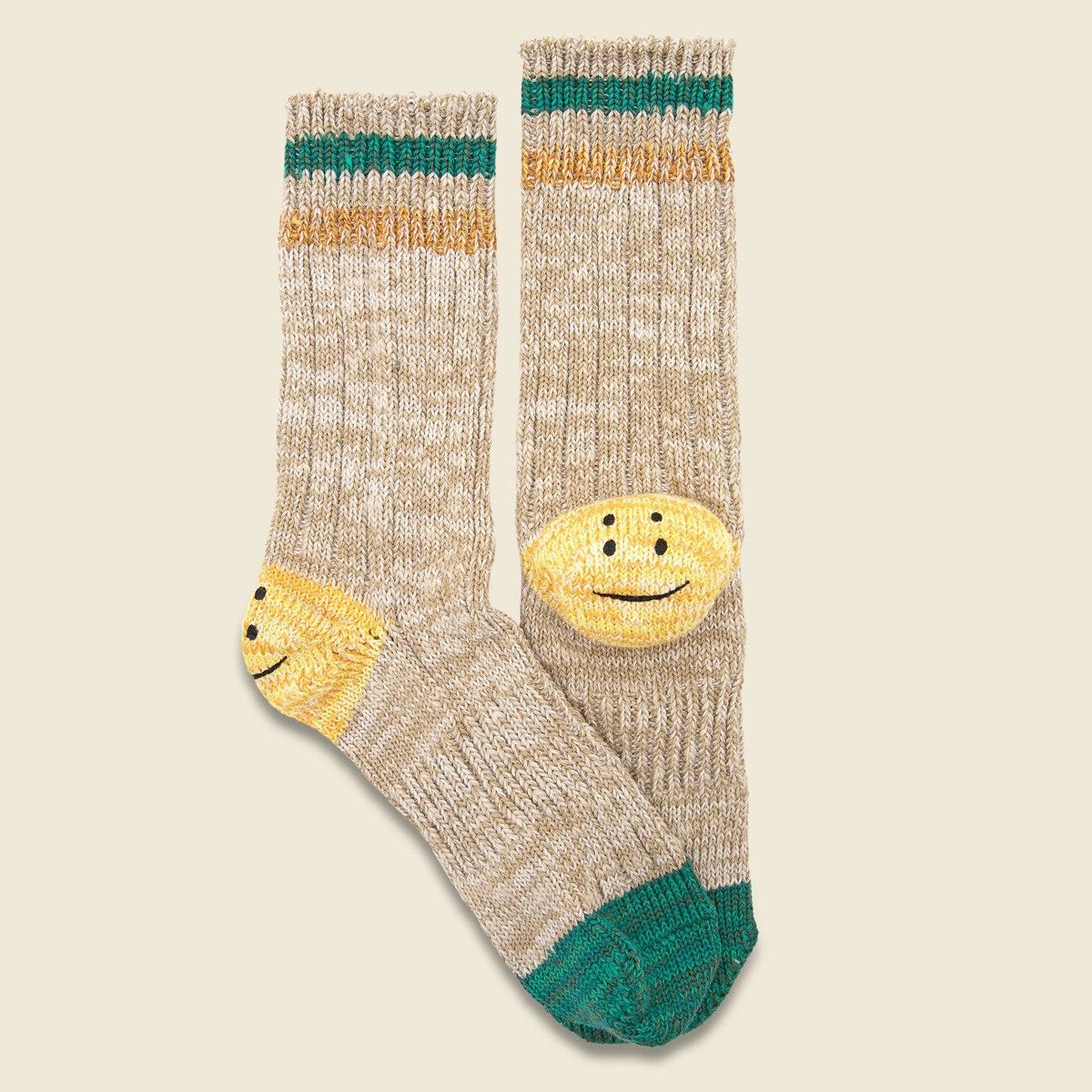 Kapital Kapital 60 Yarns Grandrelle Ivy Rainbowy Happy Heel Socks Size ONE SIZE - 1 Thumbnail