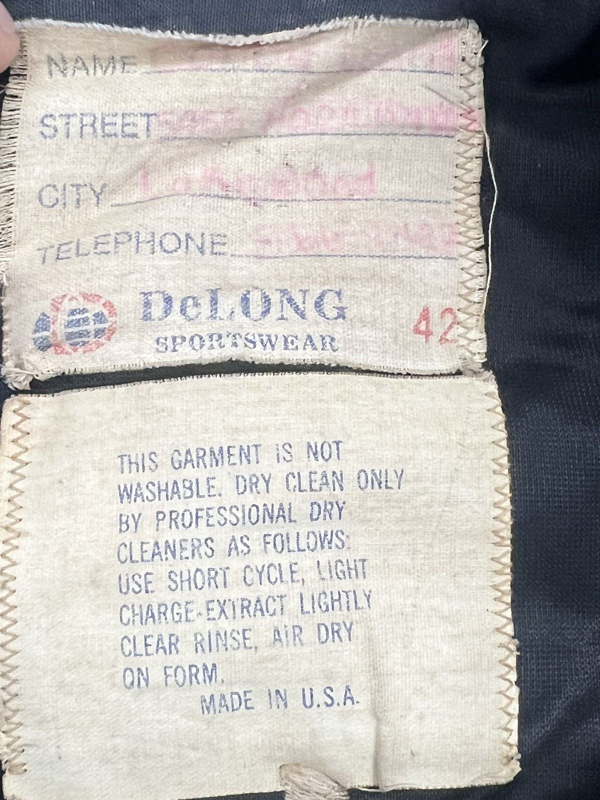 Delong Vintage 80s Varsity Football Letterman Jacket Size ONE SIZE - 8 Thumbnail