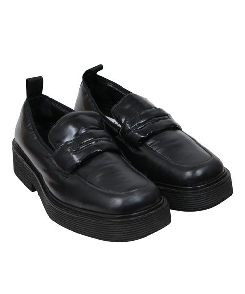 Marni Square Toe Platform Loafers Black Nylon - 02032 Size US 12 / EU 45 - 1 Thumbnail