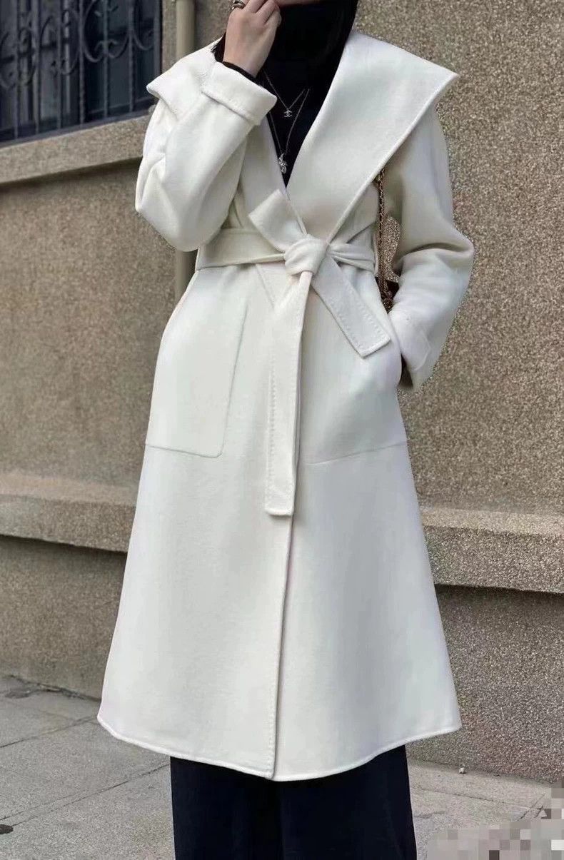Max Mara Max Mara Classic lapel hooded cashmere coat Size M / US 6-8 / IT 42-44 - 7 Thumbnail