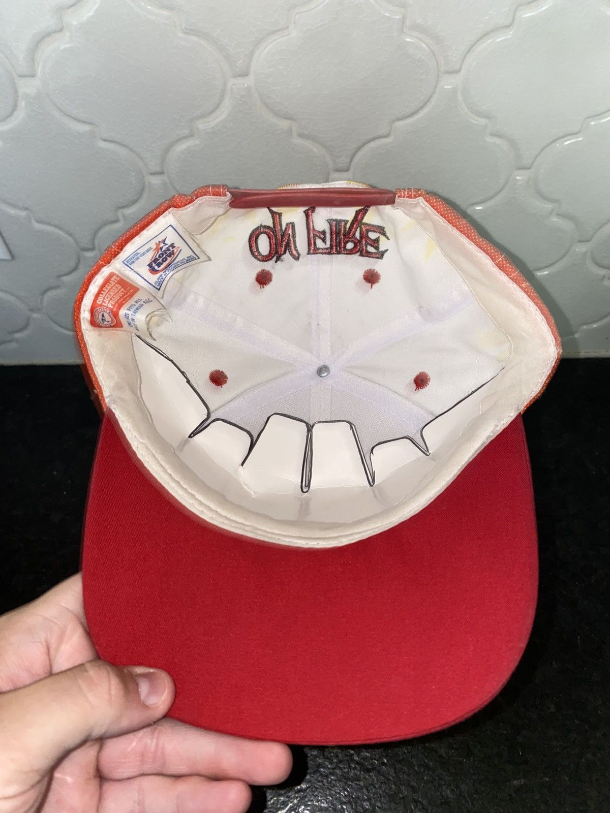 Vintage 90s Indiana hoosiers on fire snapback