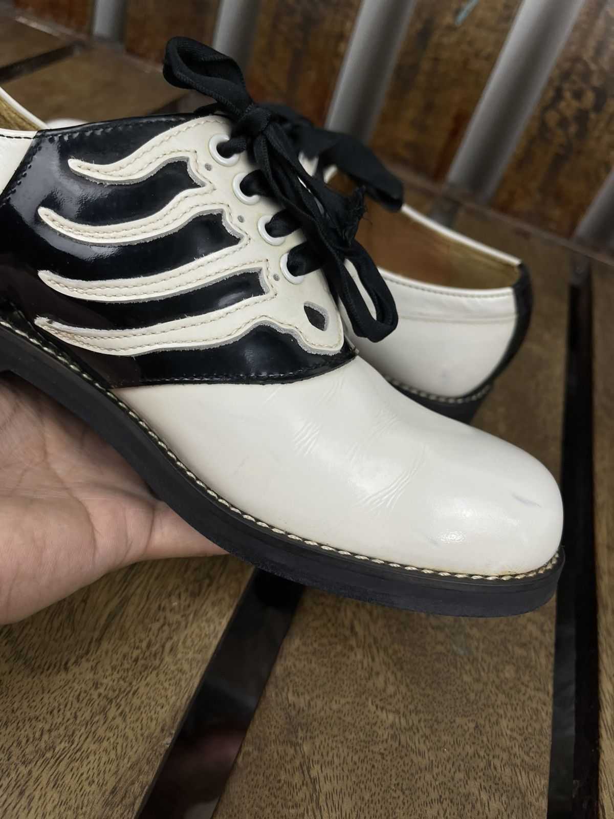 Undercover Undercover AW13 “ANATOMICOUTURE” Skeleton Lace-Up Shoes Size US 6 / EU 39 - 9 Thumbnail